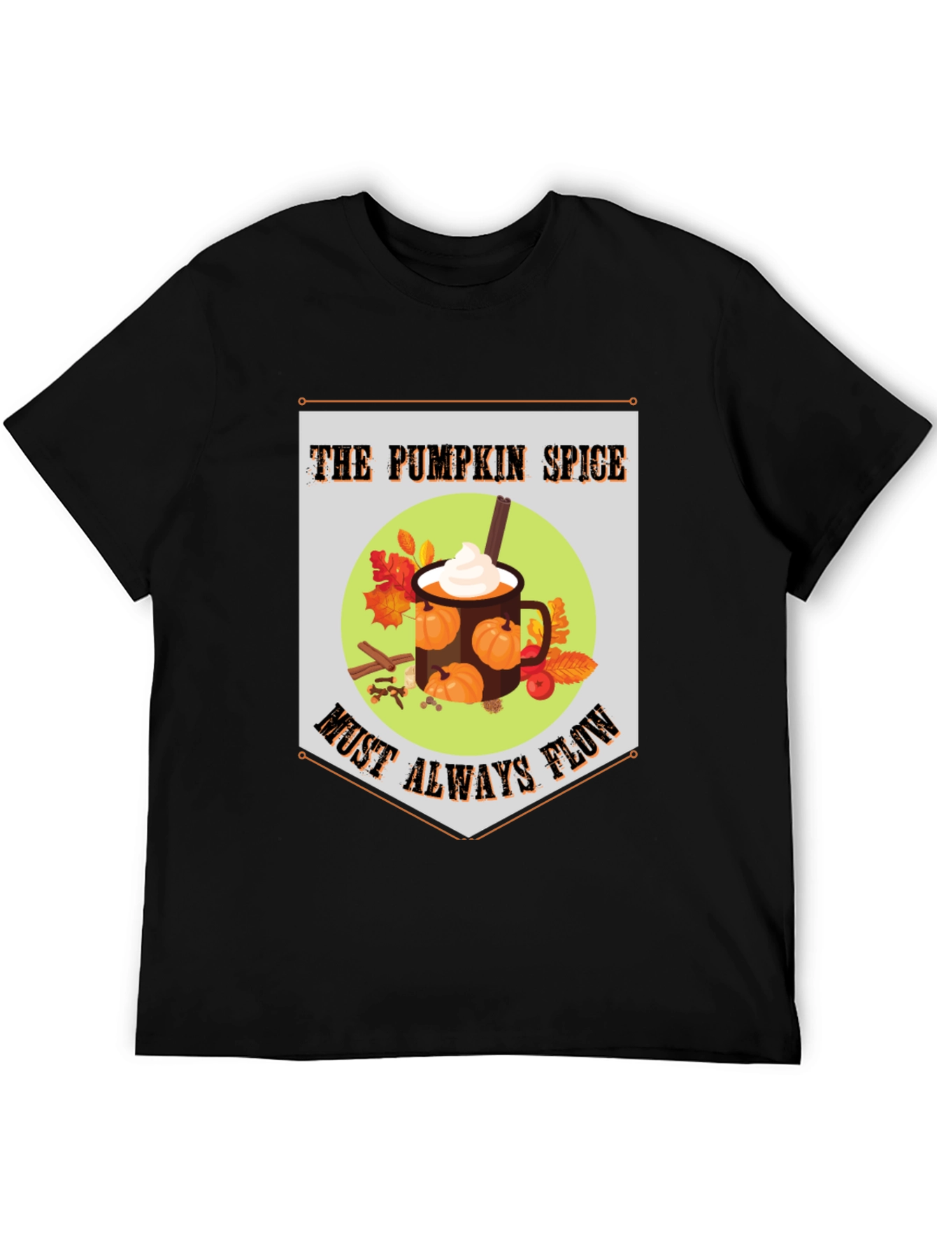 Pumpkin Spice Flow T-Shirt - Autumnal Comfort