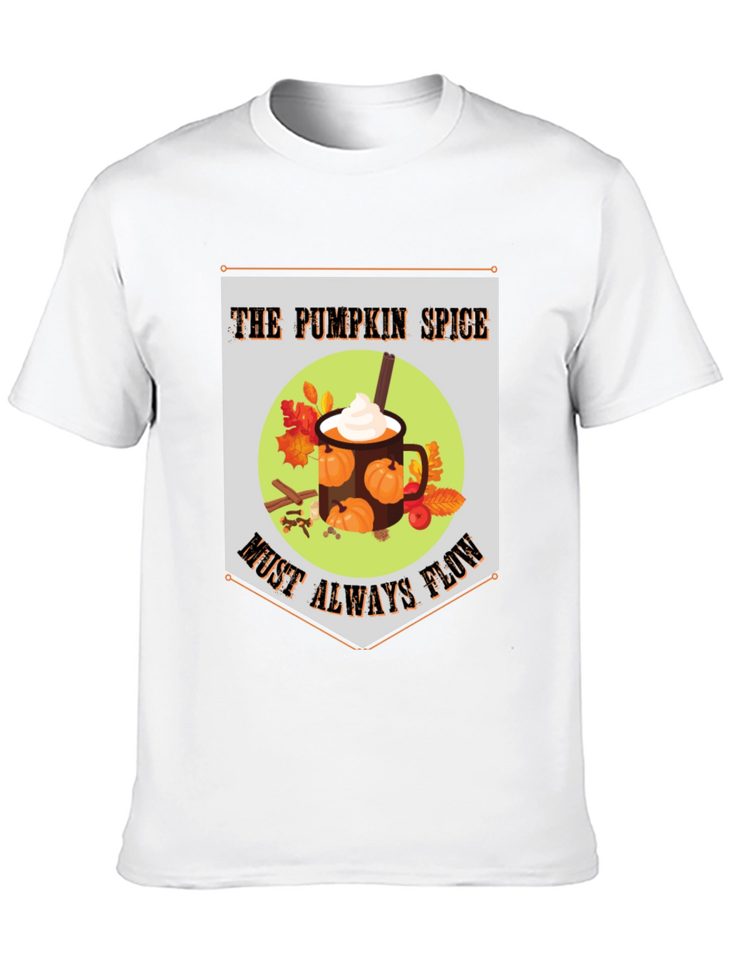 Pumpkin Spice Flow T-Shirt - Autumnal Comfort