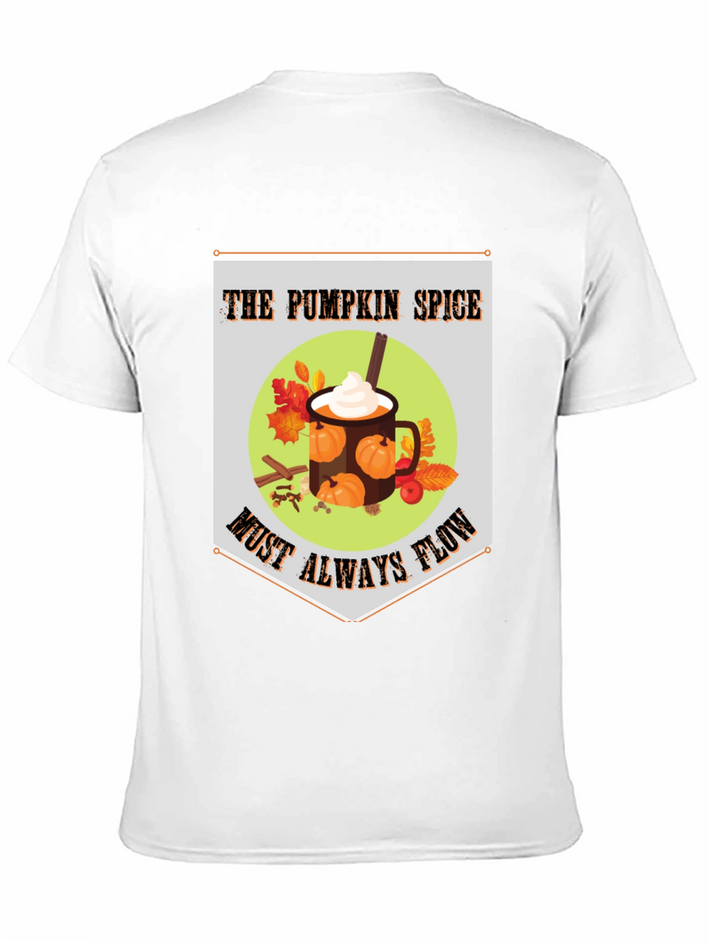 Pumpkin Spice Flow T-Shirt - Autumnal Comfort