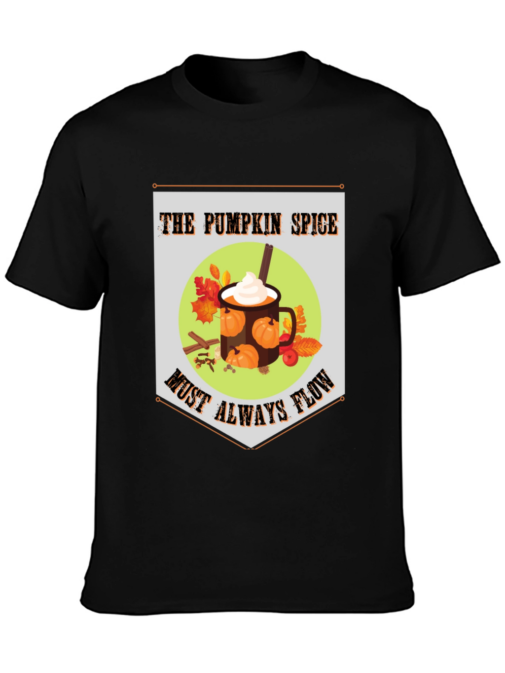 Pumpkin Spice Flow T-Shirt - Autumnal Comfort