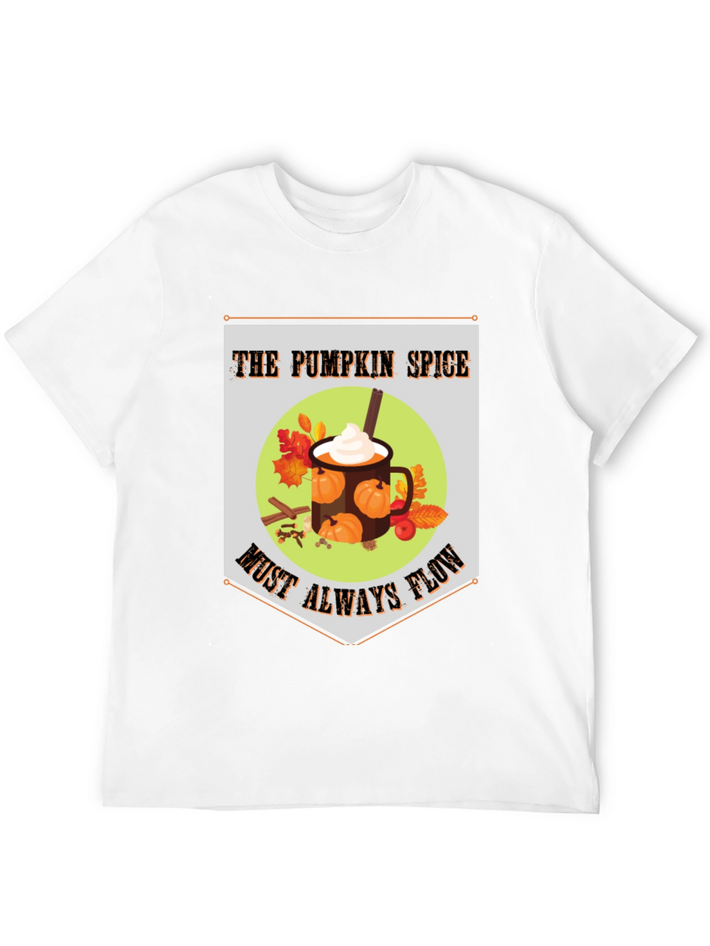 Pumpkin Spice Flow T-Shirt - Autumnal Comfort