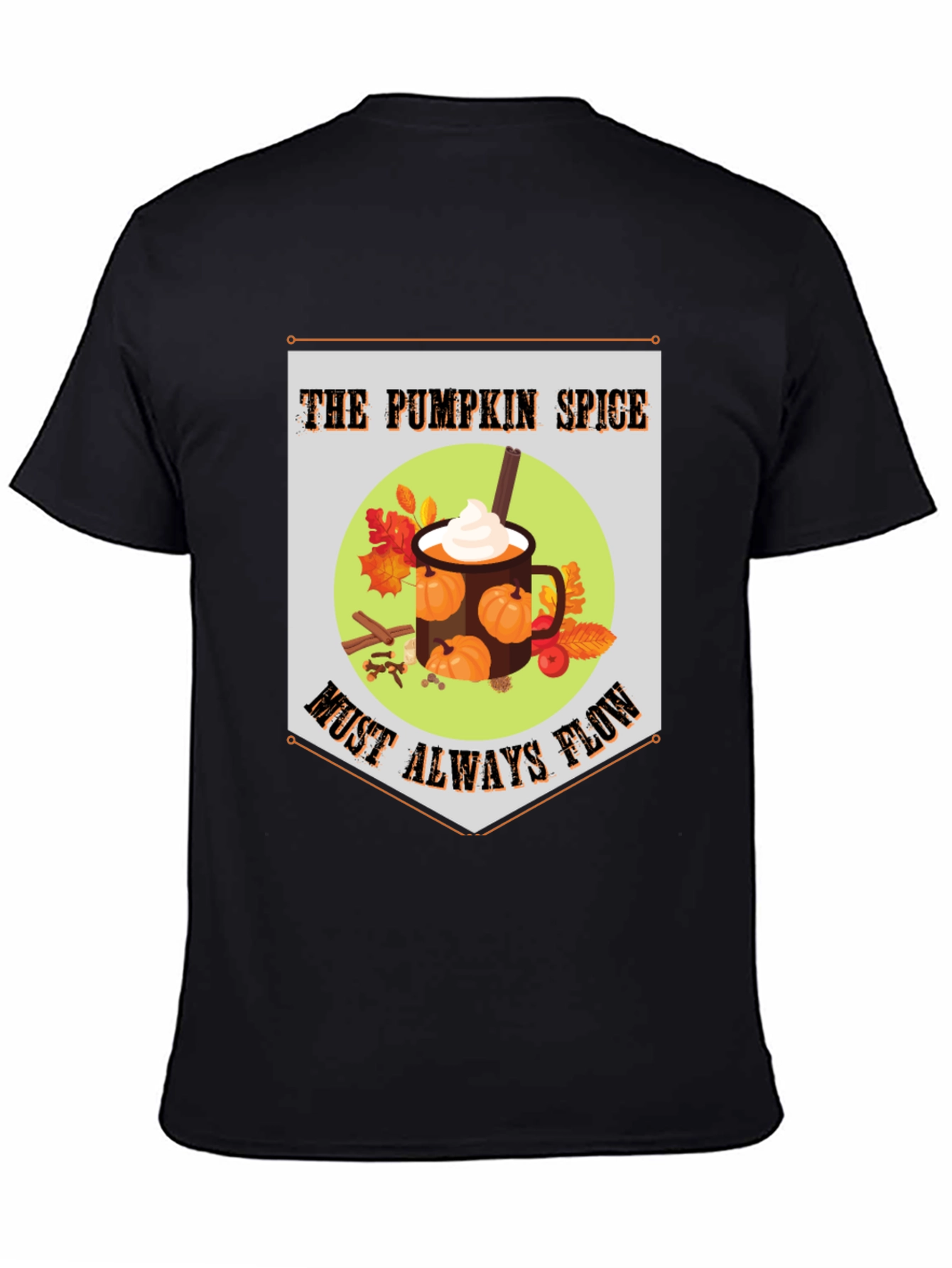Pumpkin Spice Flow T-Shirt - Autumnal Comfort