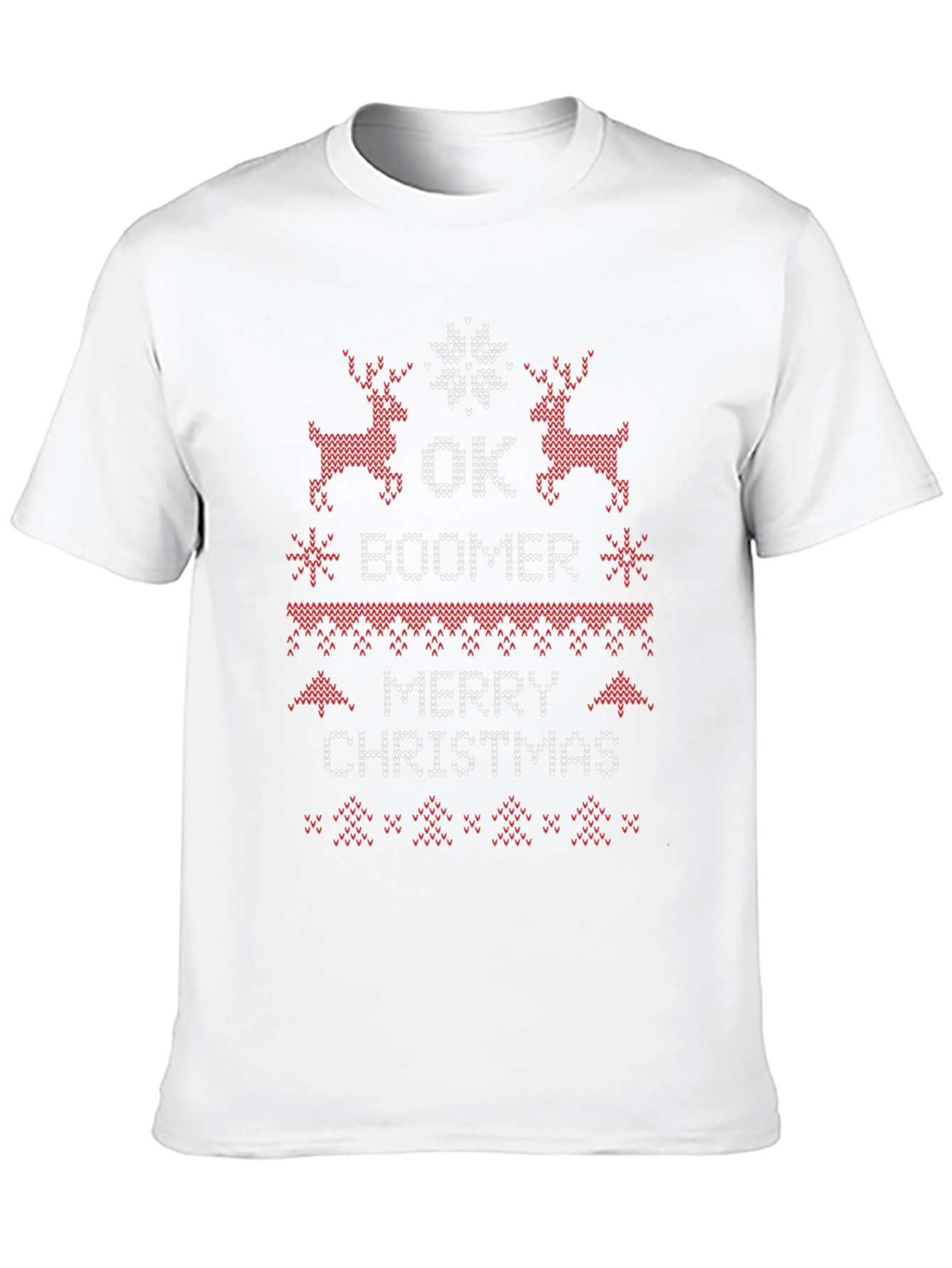Ok Boomer Merry Christmas Ugly Sweater T-Shirt