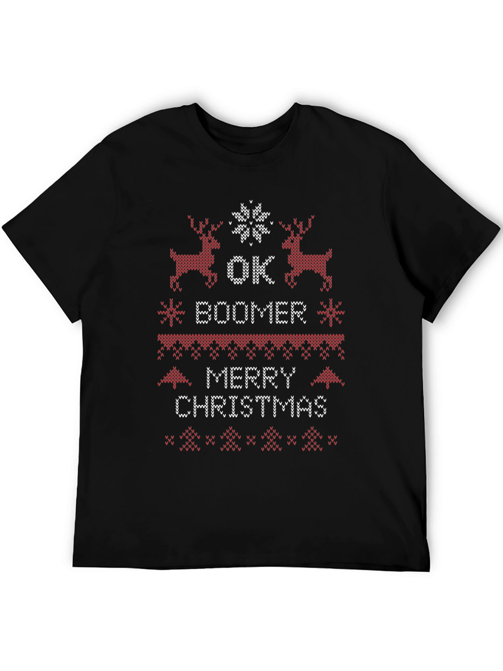Ok Boomer Merry Christmas Ugly Sweater T-Shirt