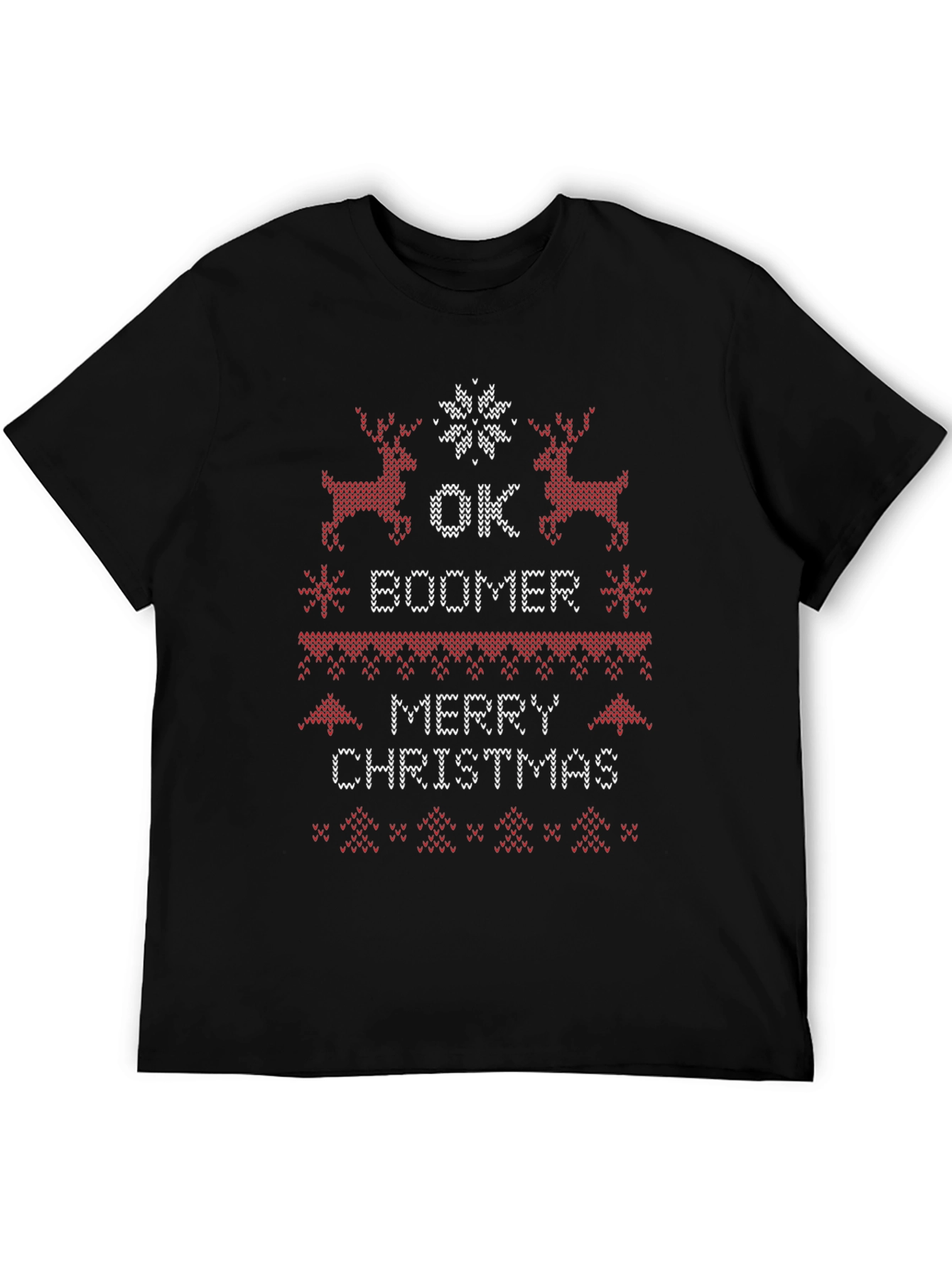 Ok Boomer Merry Christmas Ugly Sweater T-Shirt