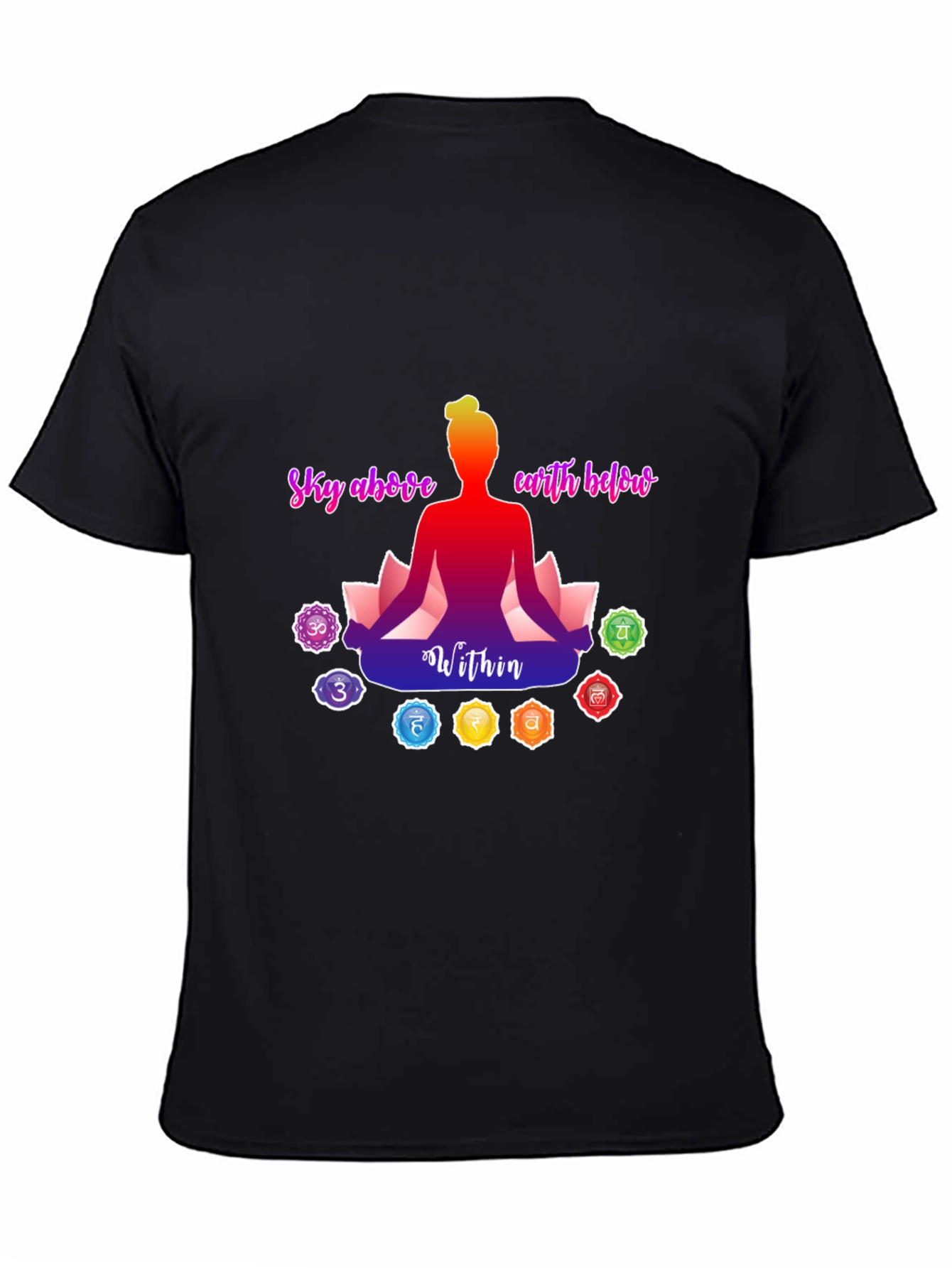 Chakra Meditation T-Shirt - Sky Above Earth Below