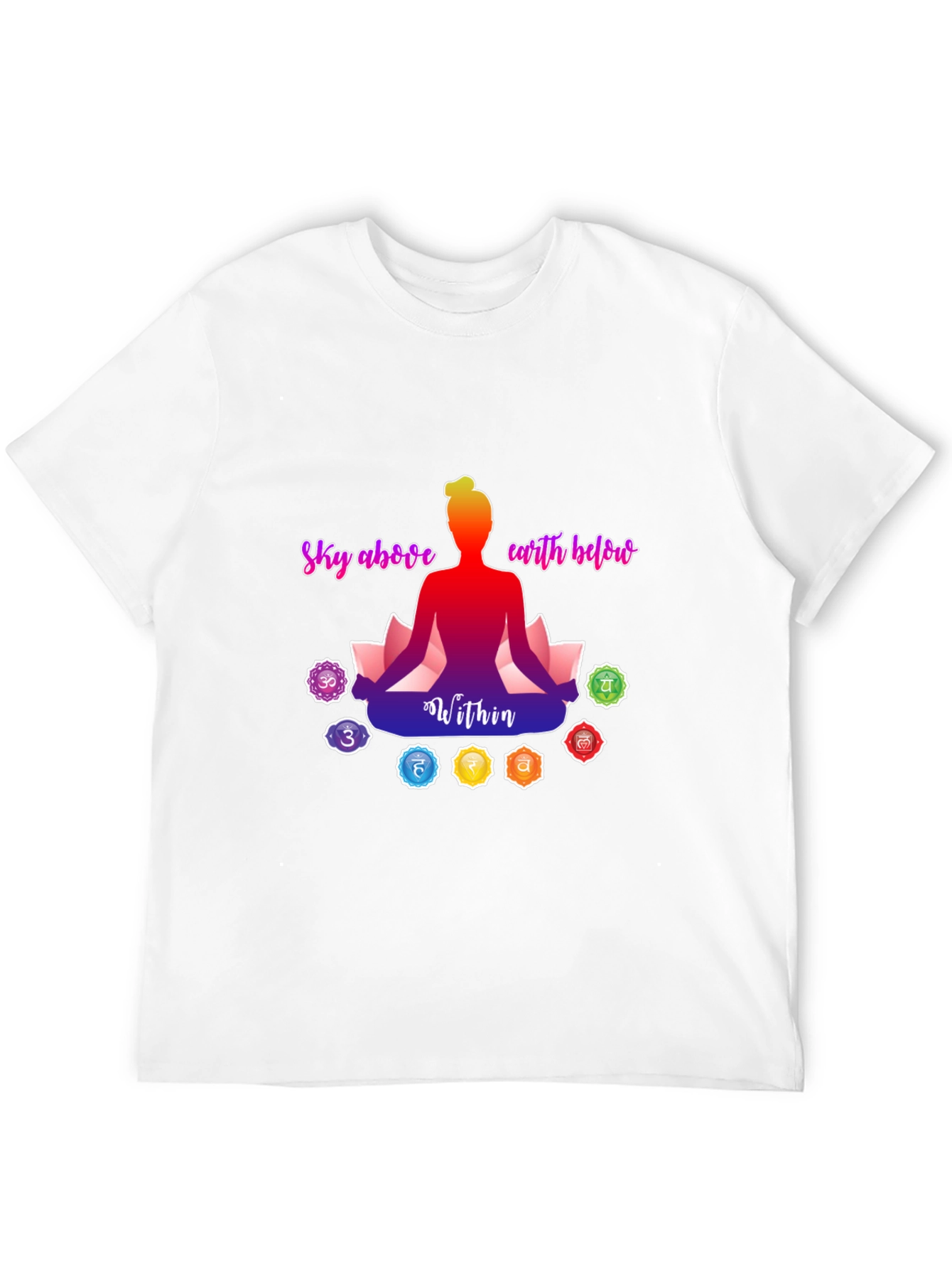 Chakra Meditation T-Shirt - Sky Above Earth Below
