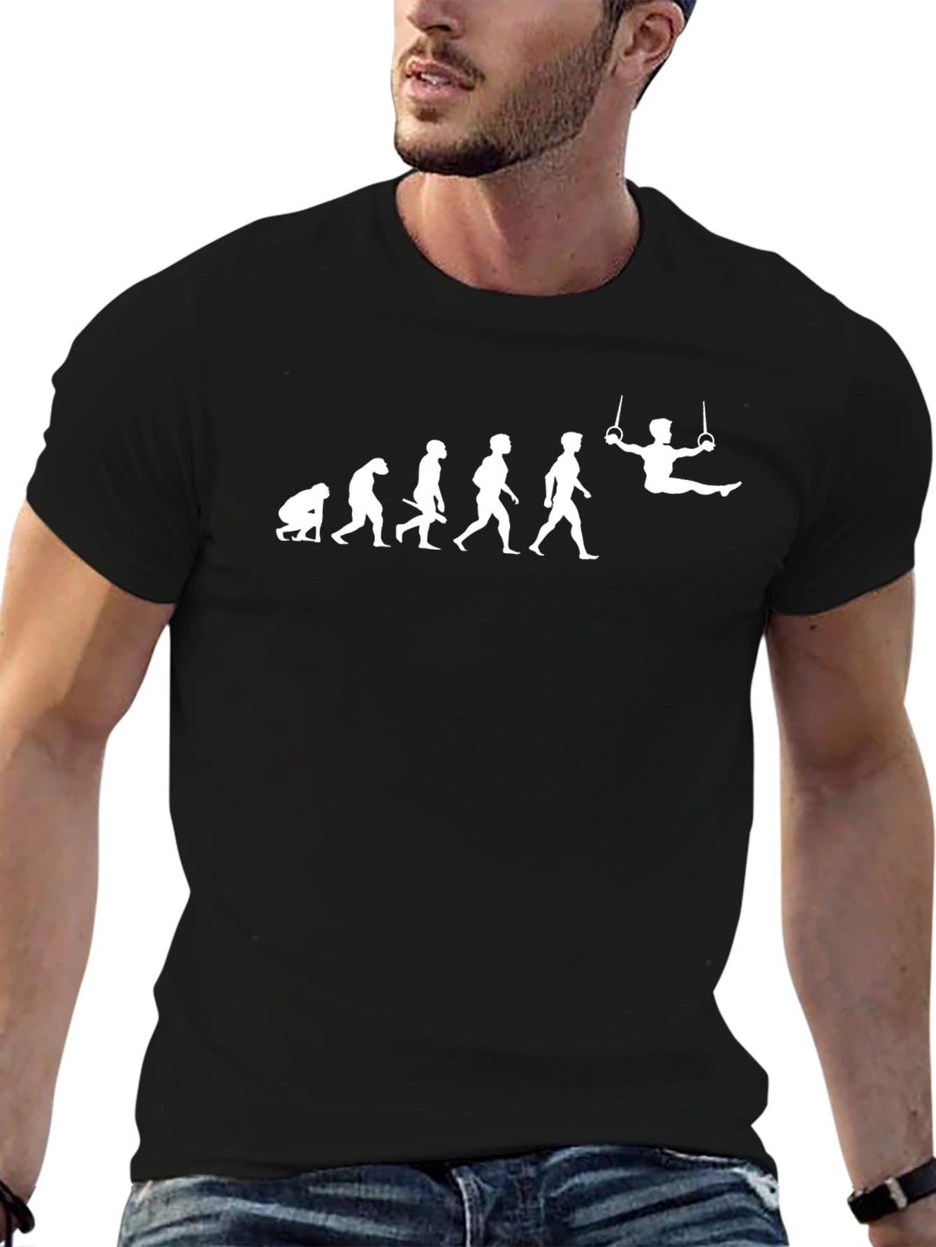 Evolution to Gymnast Black T-Shirt