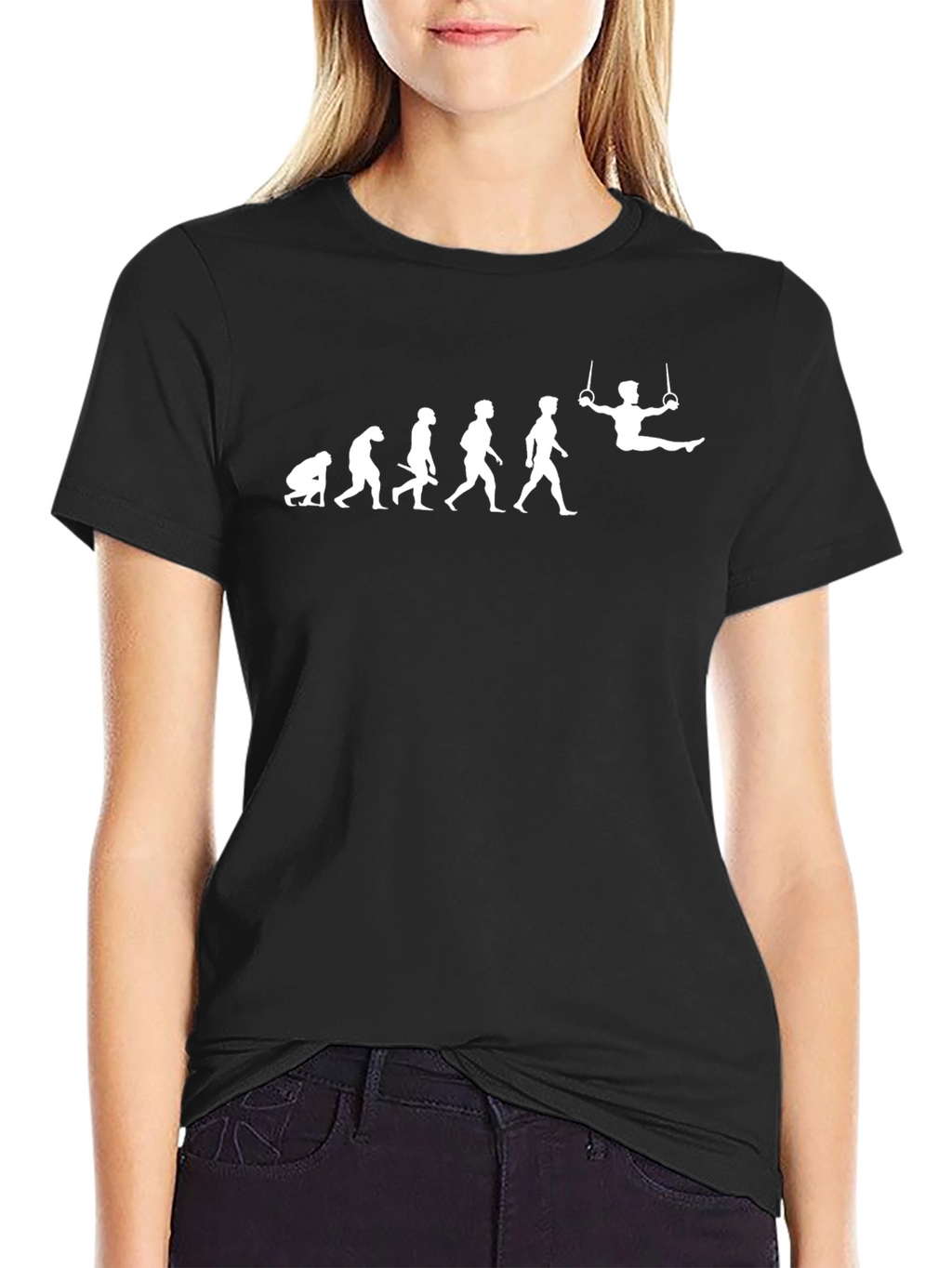 Evolution to Gymnast Black T-Shirt