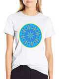 Vibrant Mandala Graphic Tee - Soft Black Cotton T-Shirt
