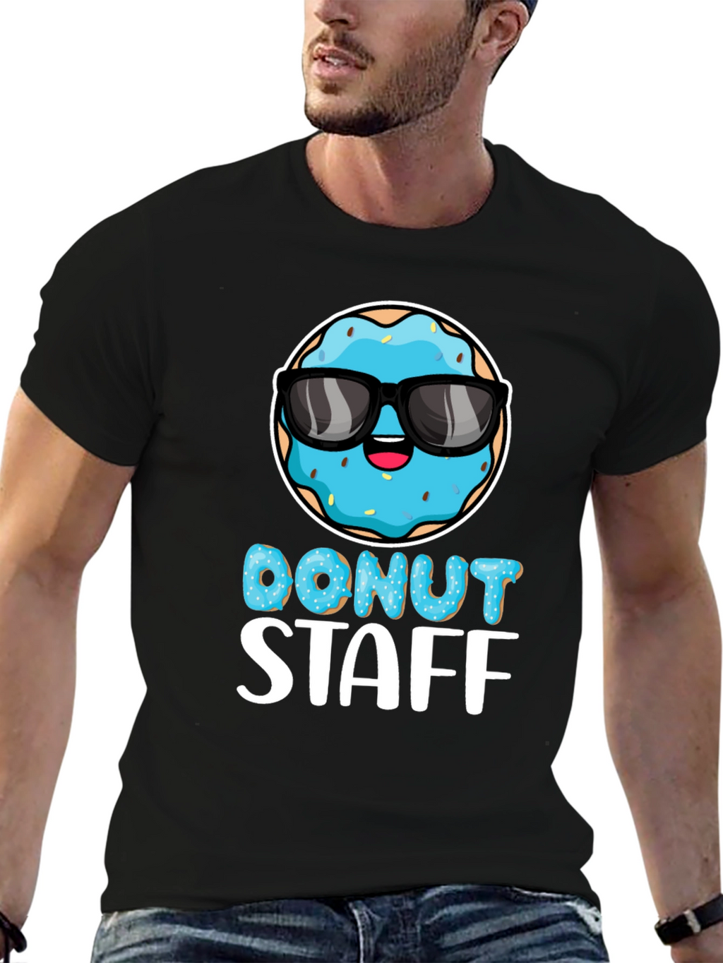 Donut Staff Graphic Tee - Funny Foodie T-Shirt