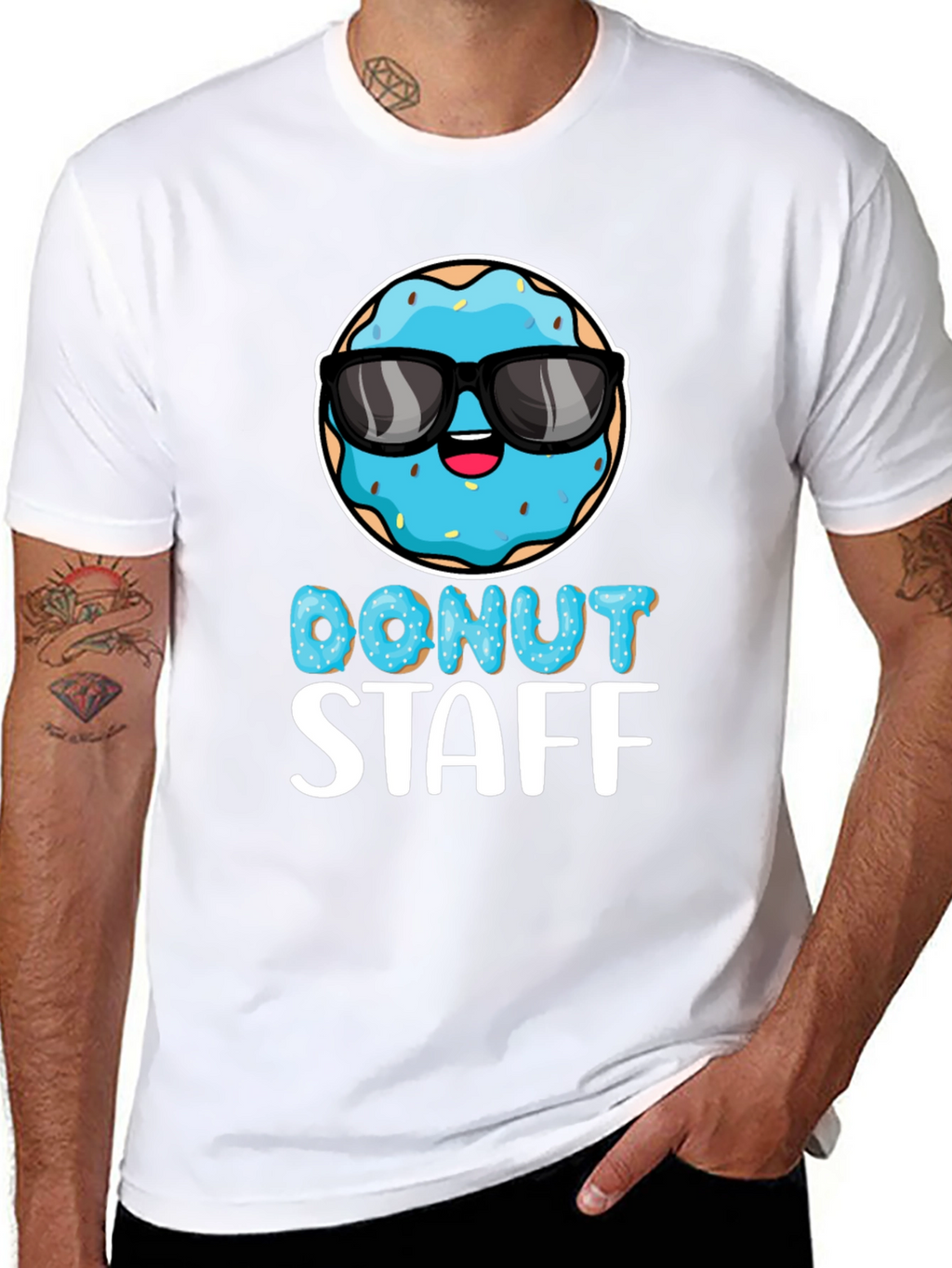 Donut Staff Graphic Tee - Funny Foodie T-Shirt
