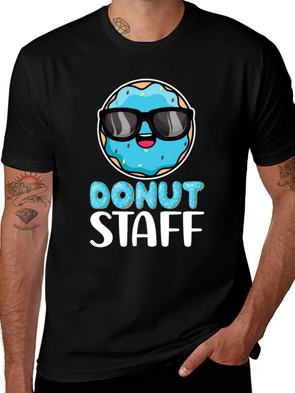 Donut Staff Graphic Tee - Funny Foodie T-Shirt