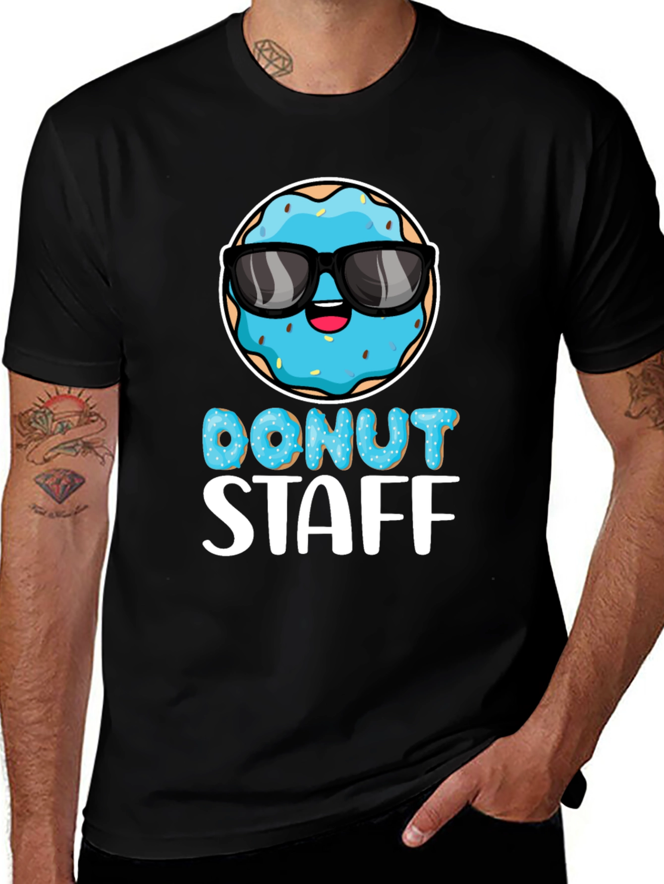 Donut Staff Graphic Tee - Funny Foodie T-Shirt