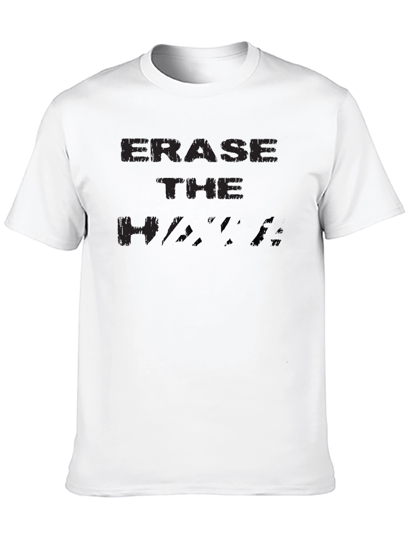 Erase The Haters Black Graphic Tee