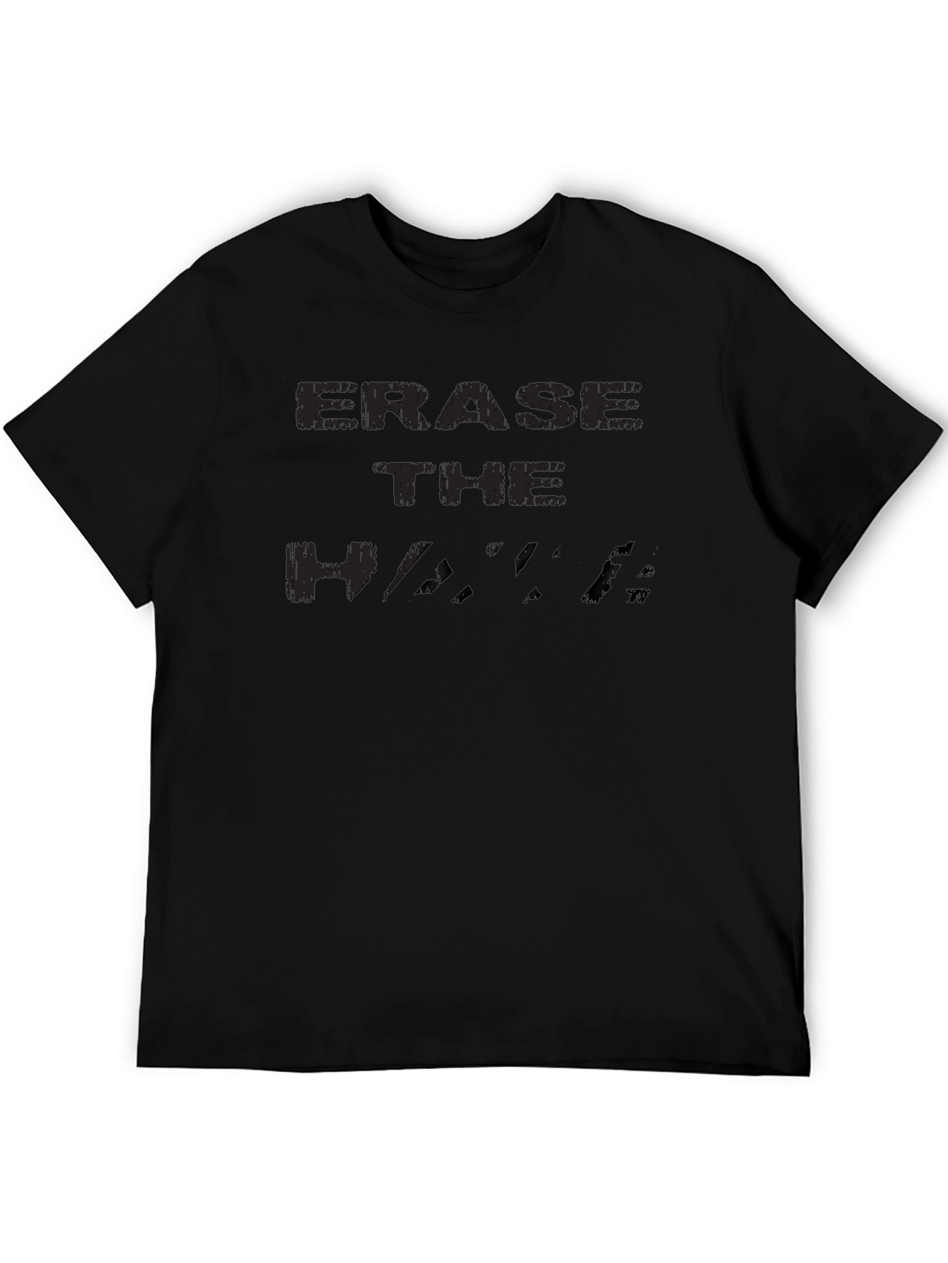 Erase The Haters Black Graphic Tee