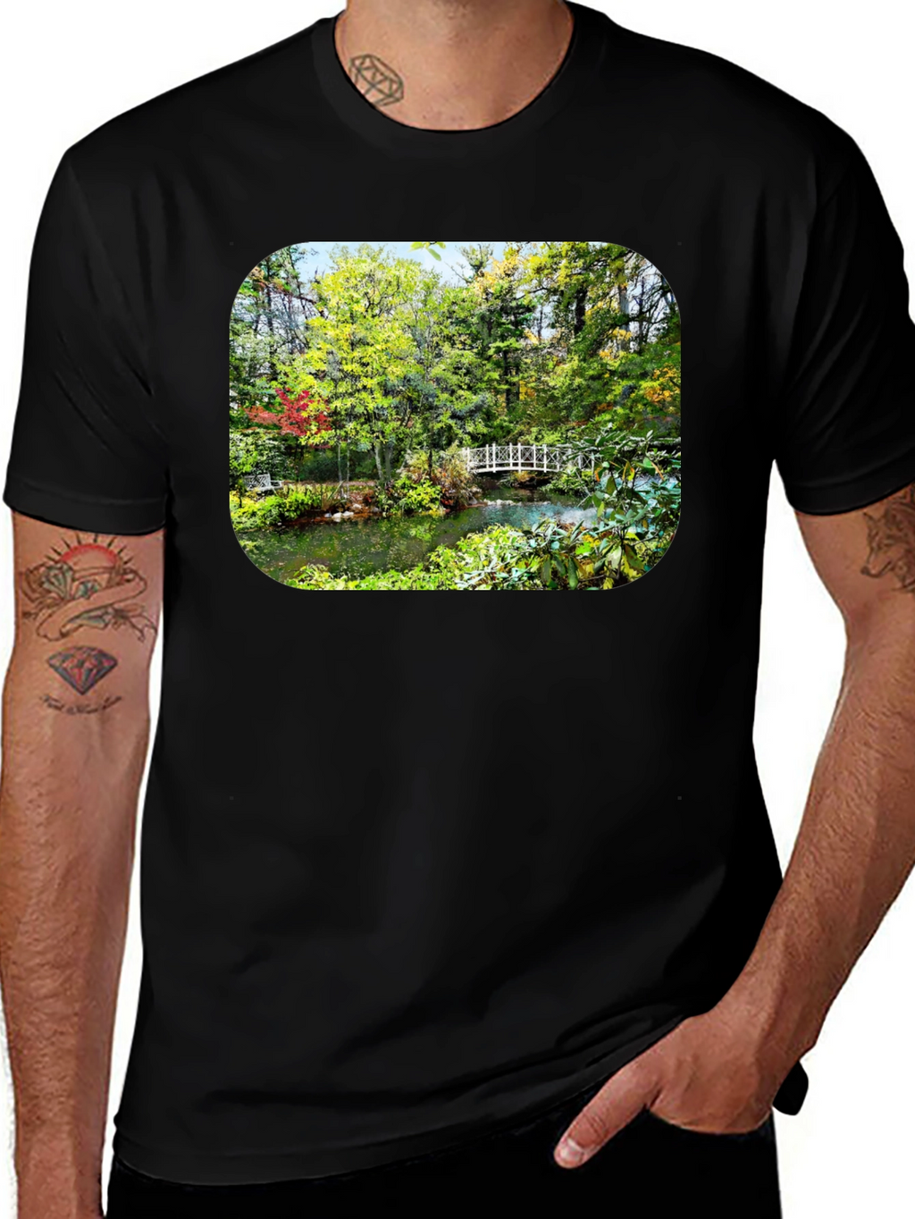 Nature Bridge Black T-Shirt