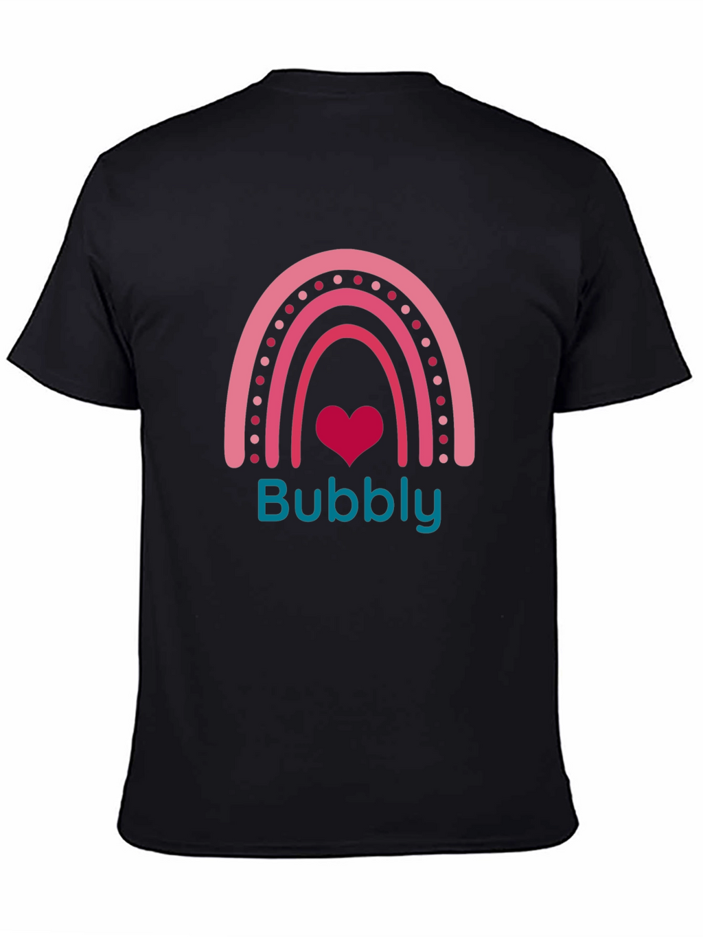 Bubbly Rainbow Heart Tee - Cute Graphic T-Shirt