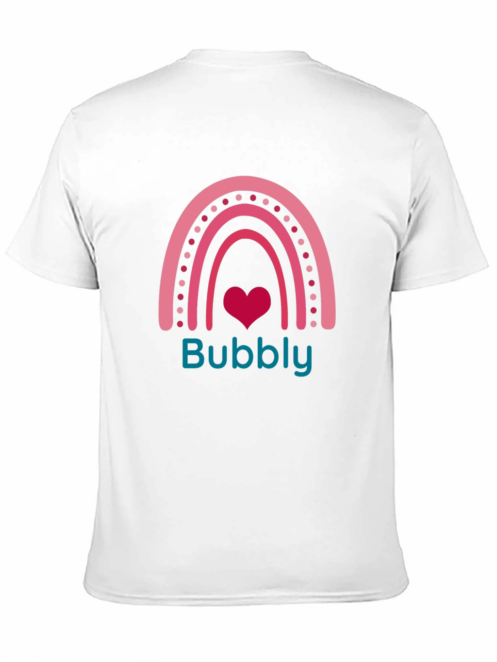 Bubbly Rainbow Heart Tee - Cute Graphic T-Shirt