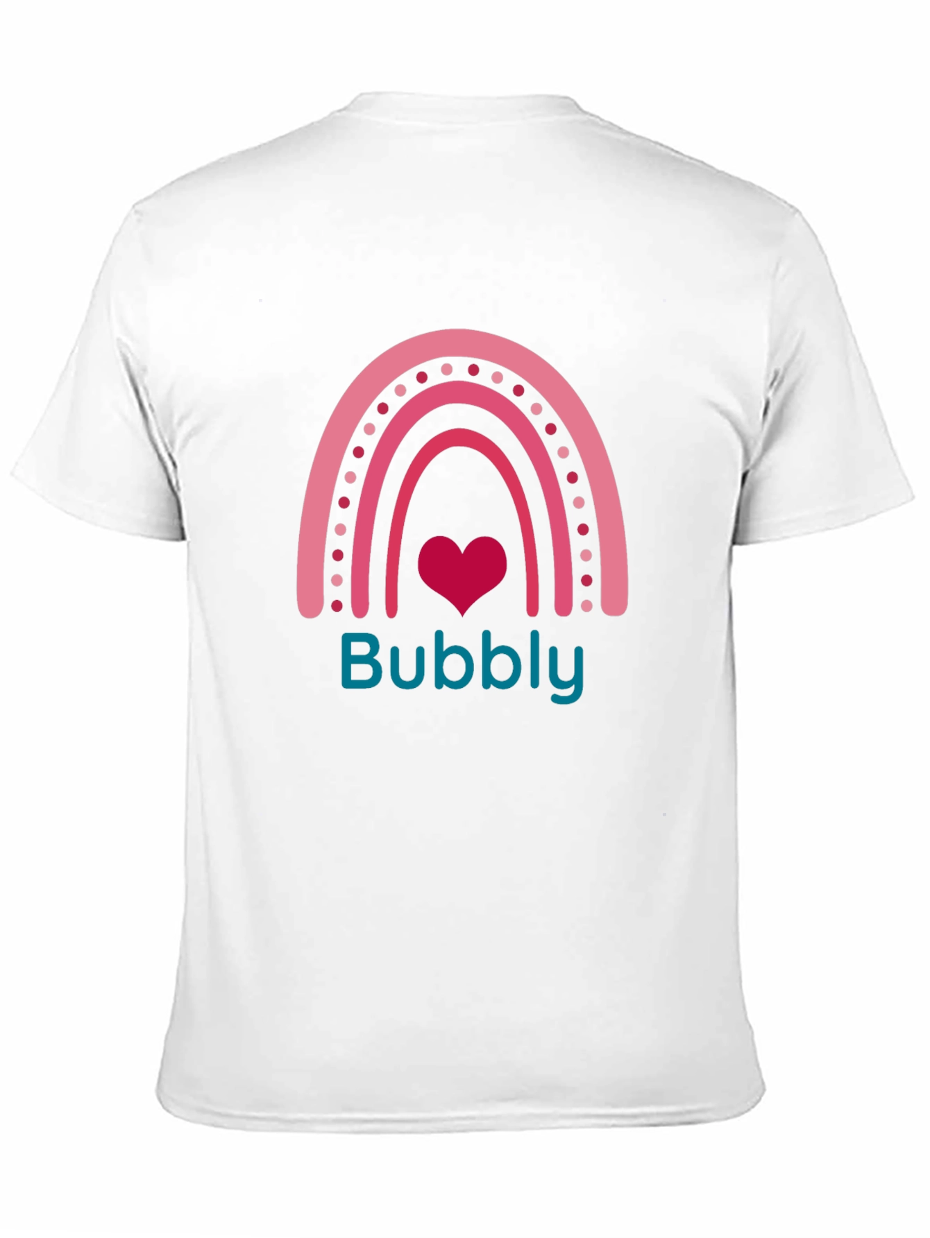 Bubbly Rainbow Heart Tee - Cute Graphic T-Shirt