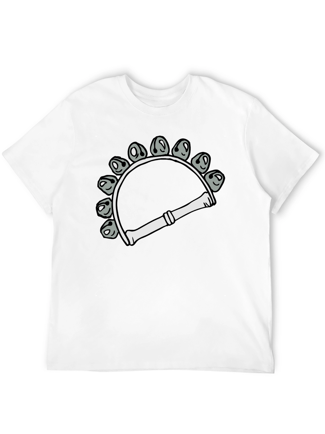Tambourine Graphic T-Shirt - Musical Instrument Design