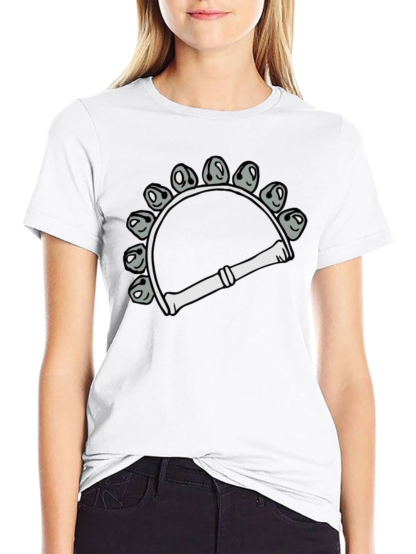 Tambourine Graphic T-Shirt - Musical Instrument Design