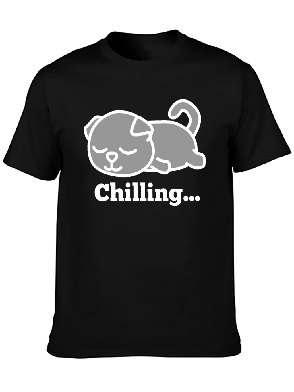 Chilling Dog Tee - Relaxed Comfort