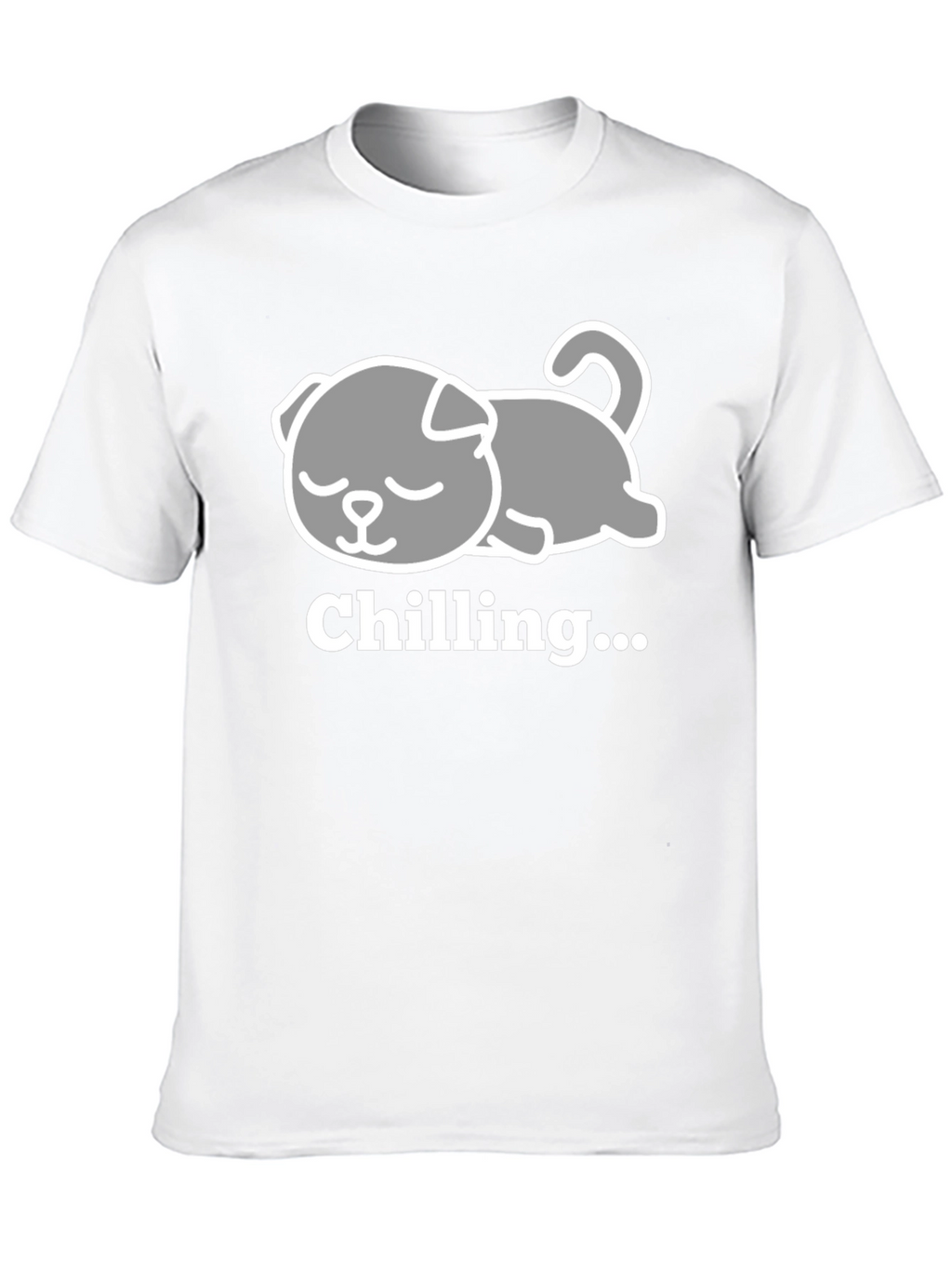 Chilling Dog Tee - Relaxed Comfort