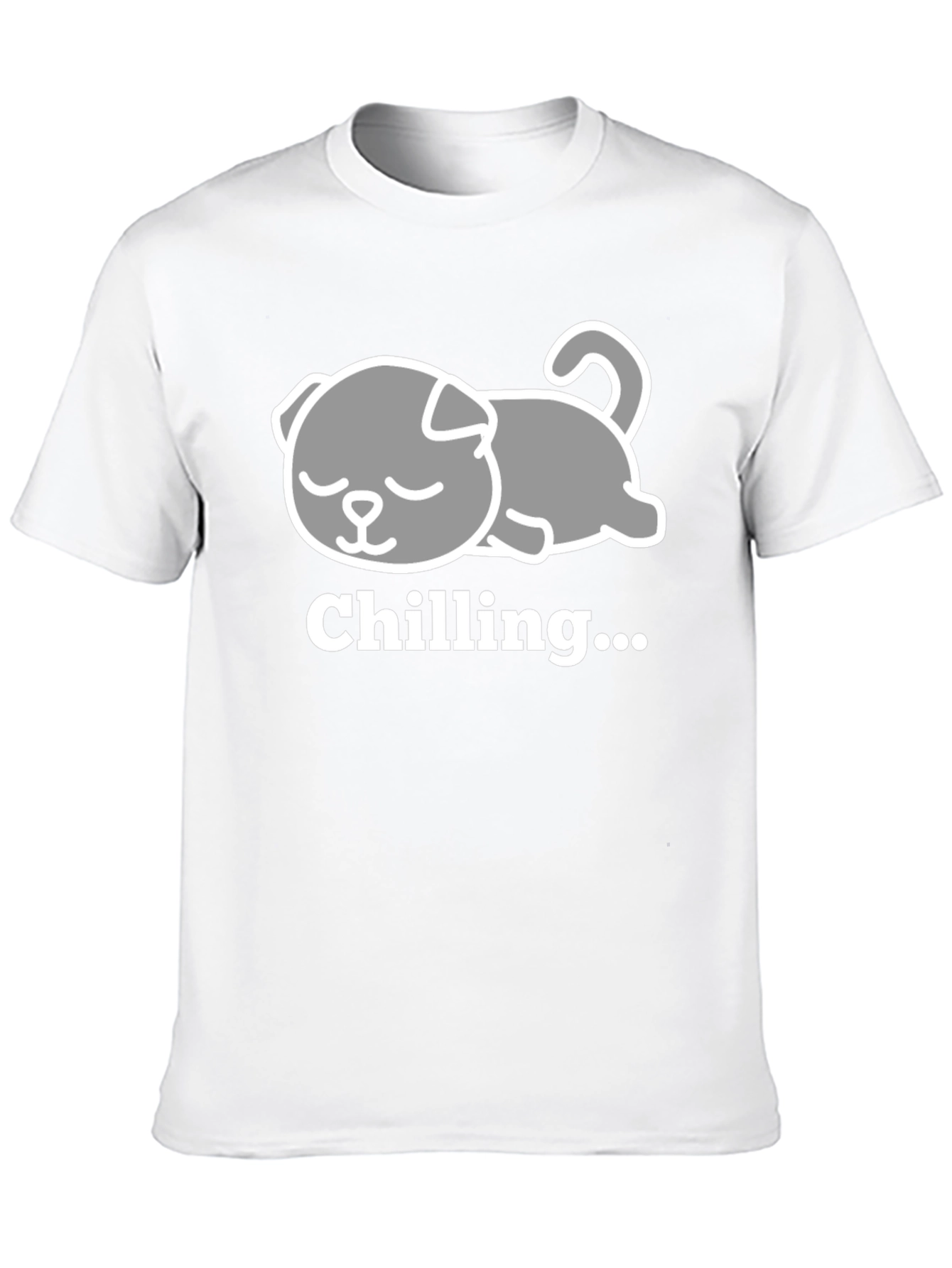 Chilling Dog Tee - Relaxed Comfort