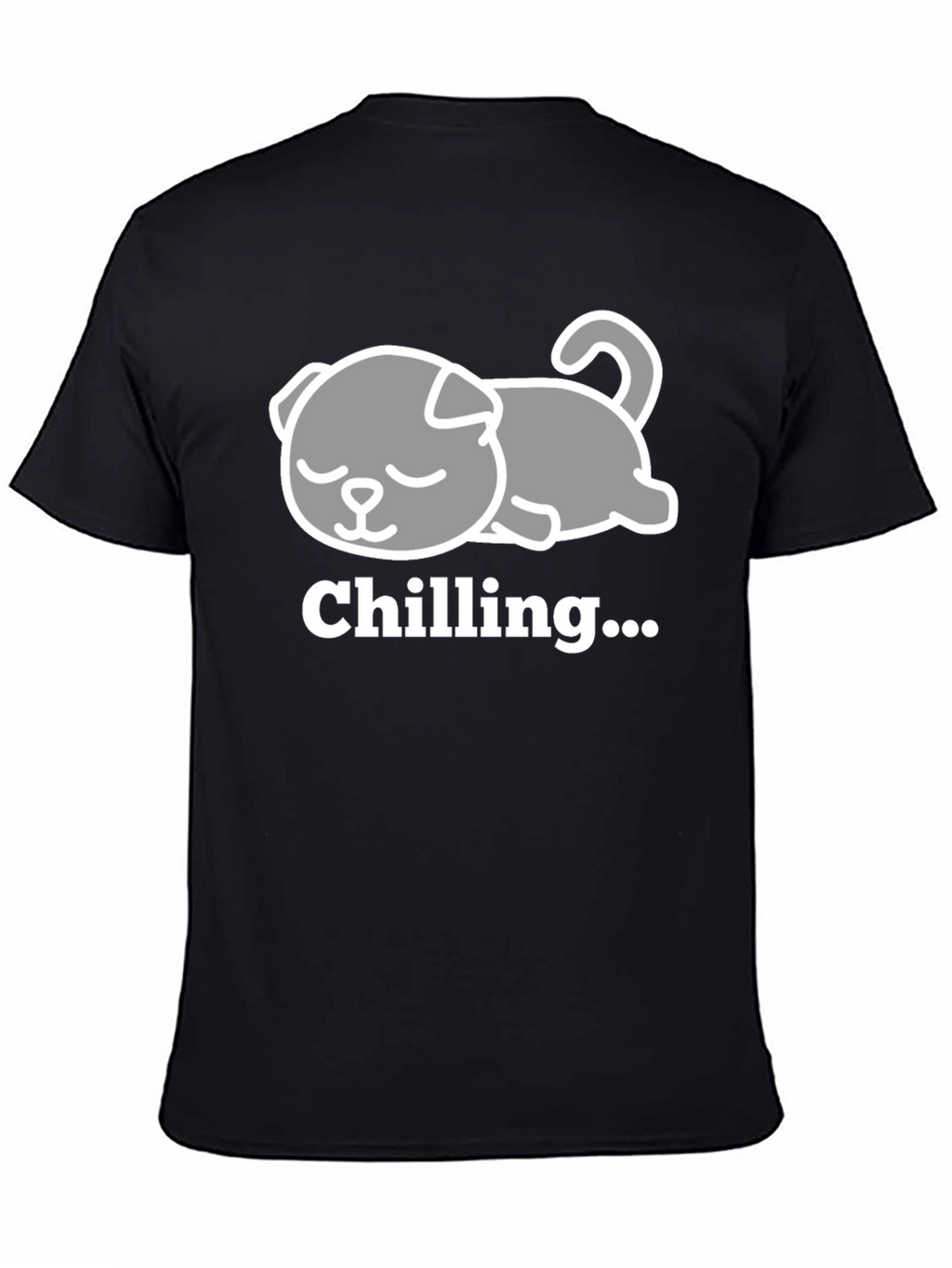 Chilling Dog Tee - Relaxed Comfort