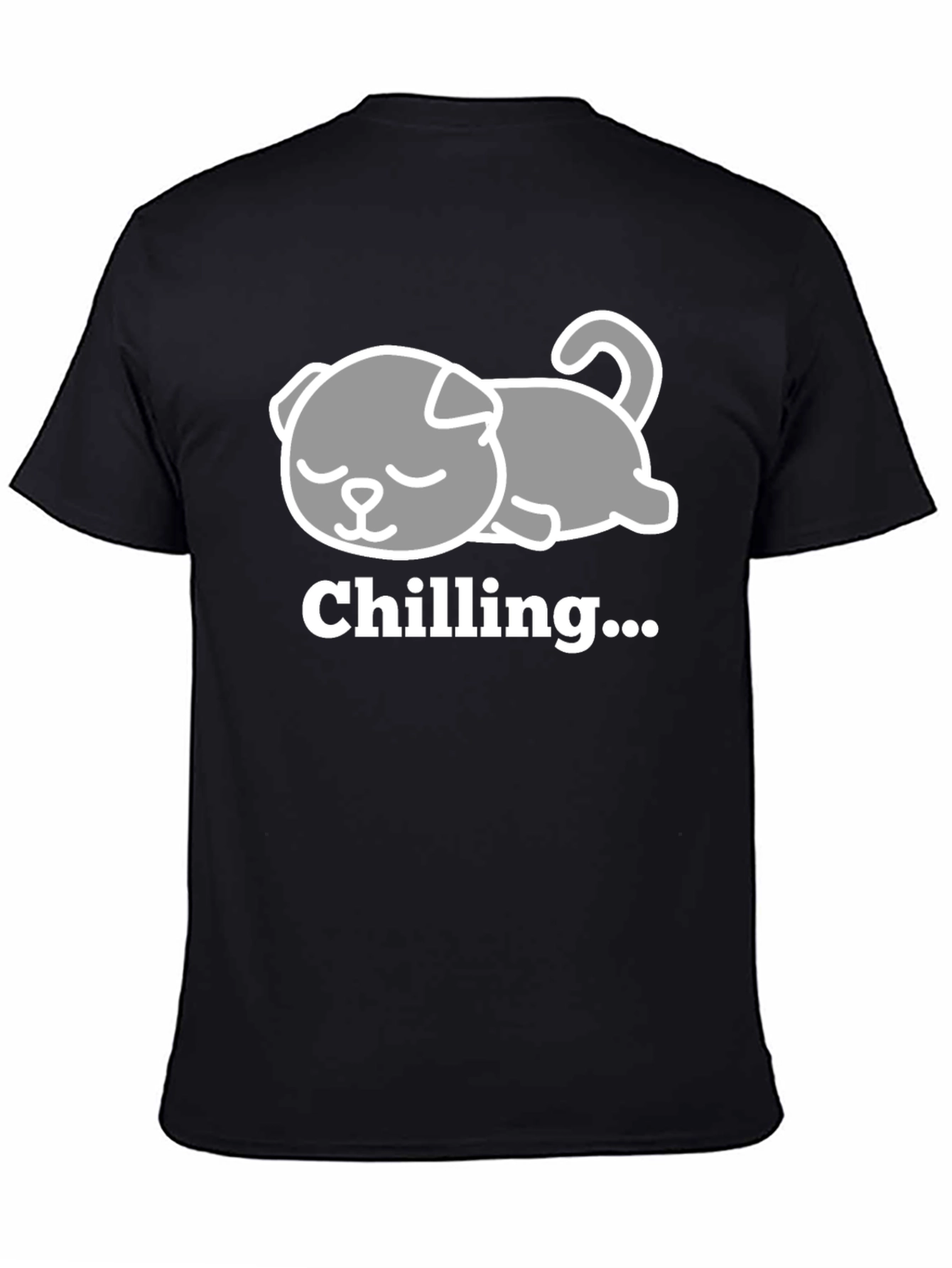 Chilling Dog Tee - Relaxed Comfort