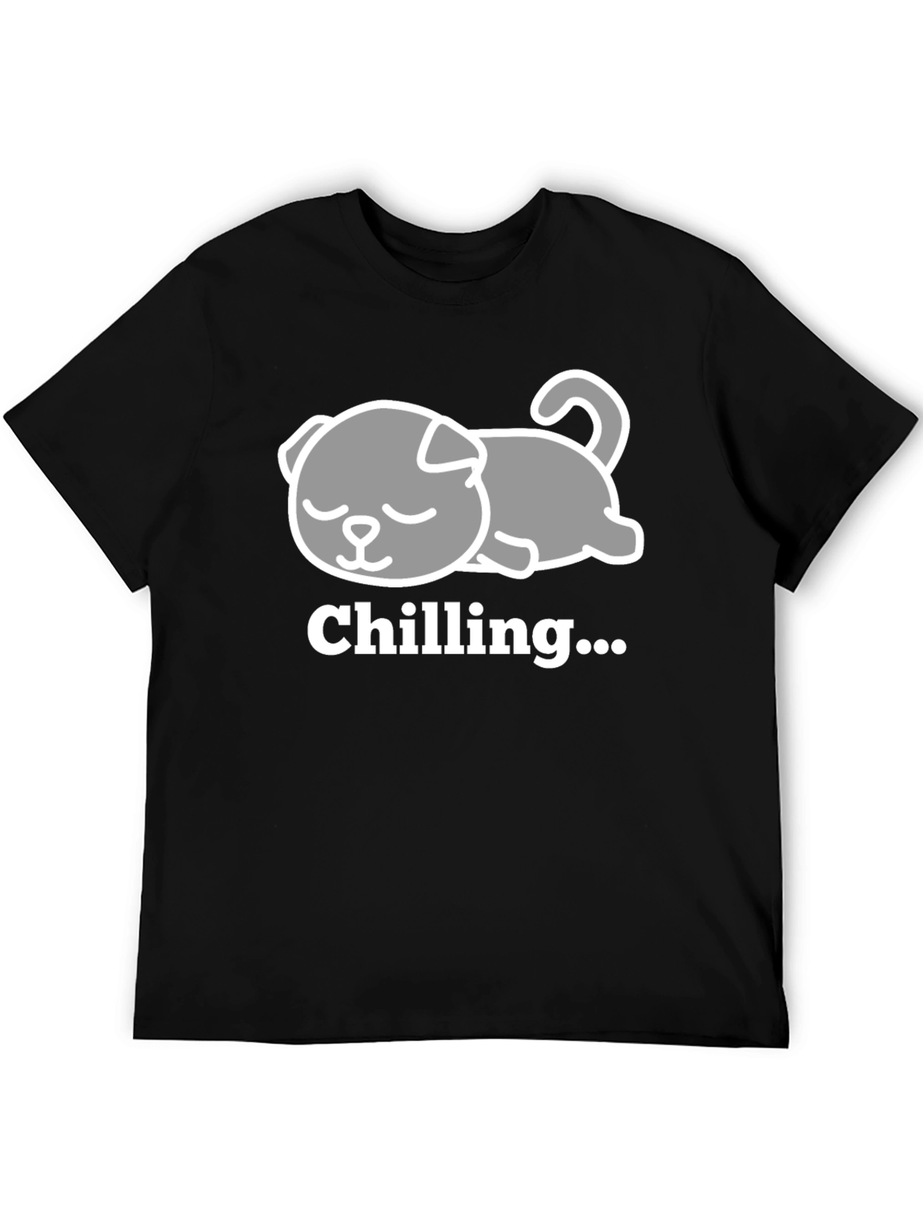 Chilling Dog Tee - Relaxed Comfort