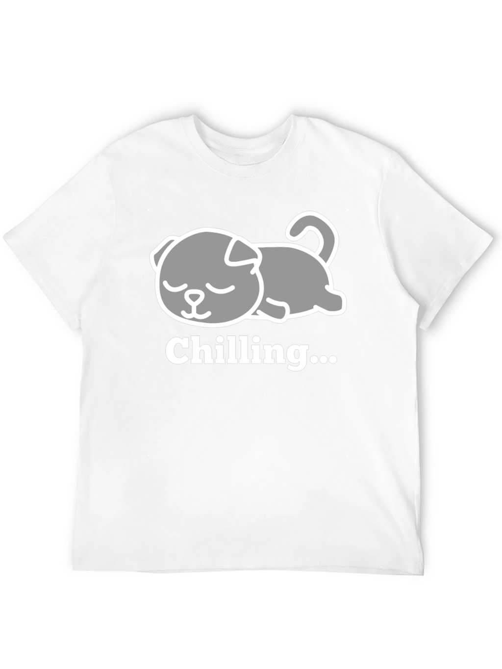 Chilling Dog Tee - Relaxed Comfort
