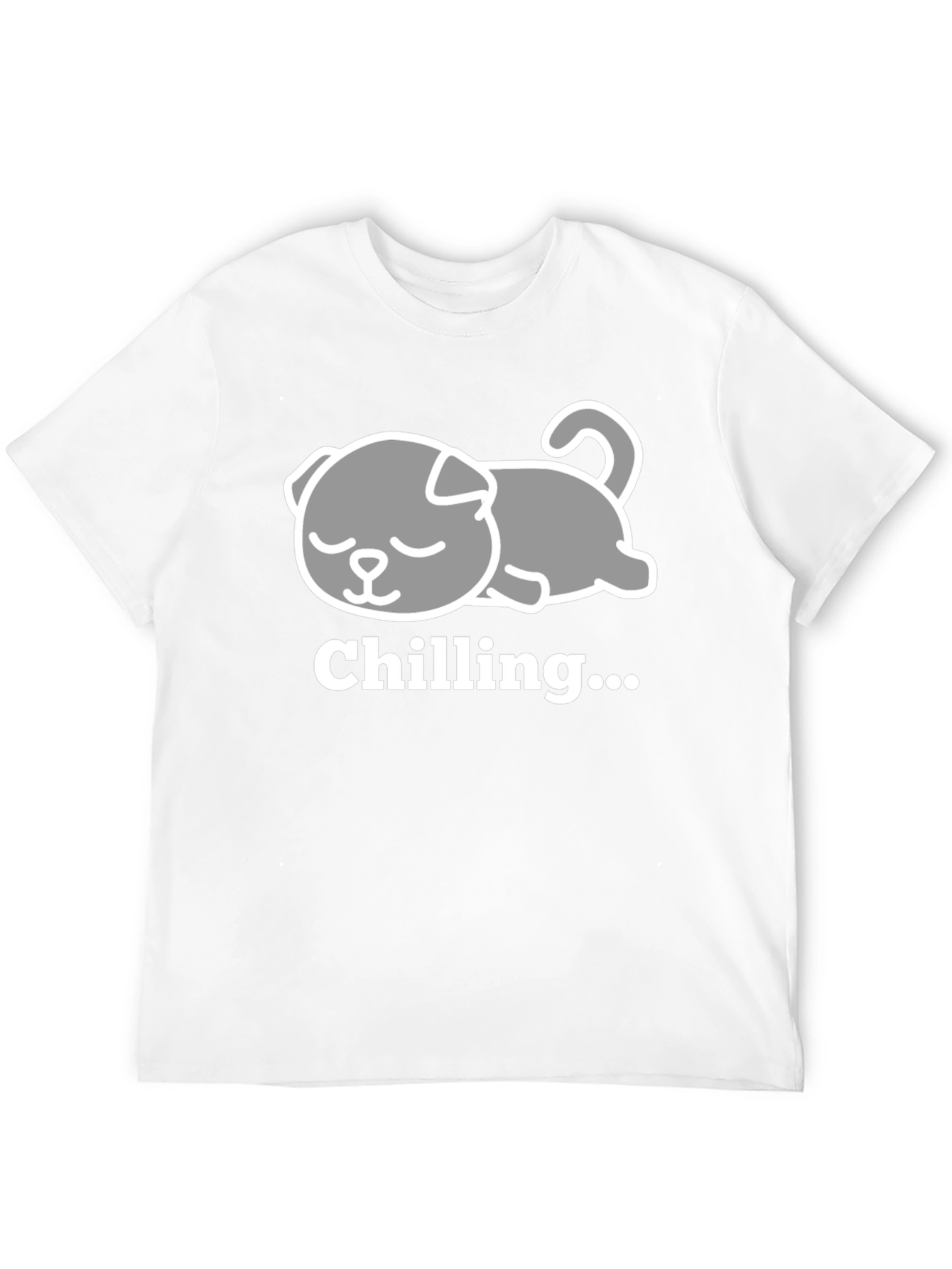 Chilling Dog Tee - Relaxed Comfort
