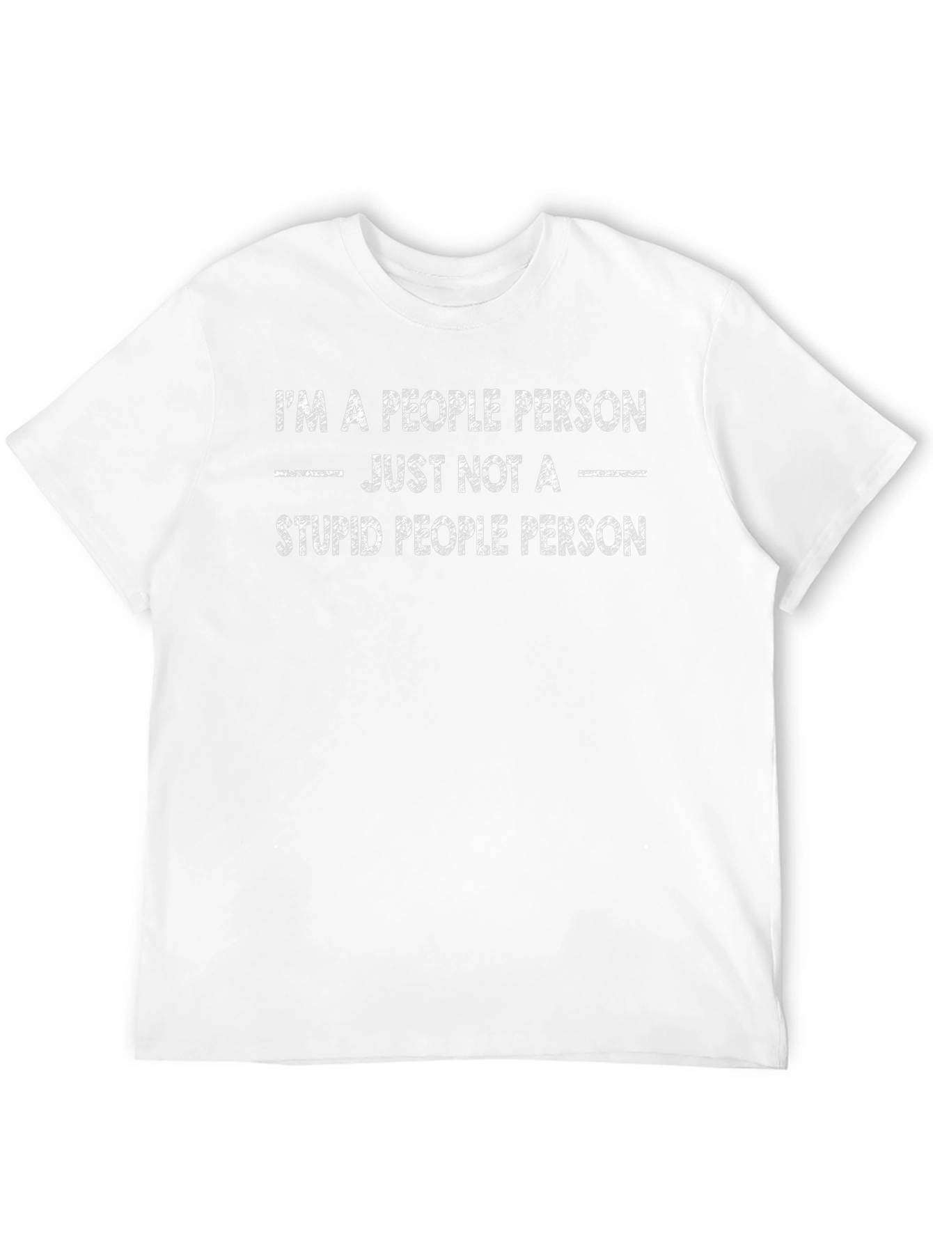 People Person T-Shirt - Funny Sarcastic Tee