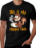 This Is My Happy Face Squirrel Coffee T-Shirt