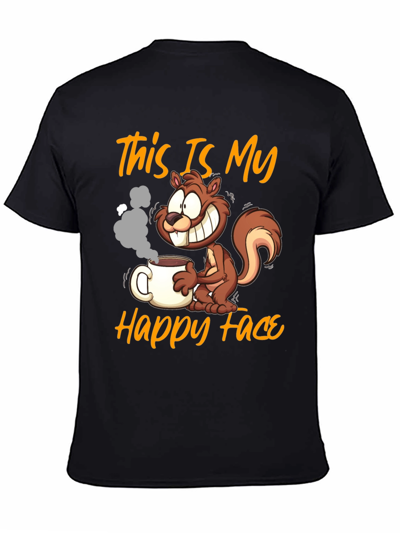 This Is My Happy Face Squirrel Coffee T-Shirt