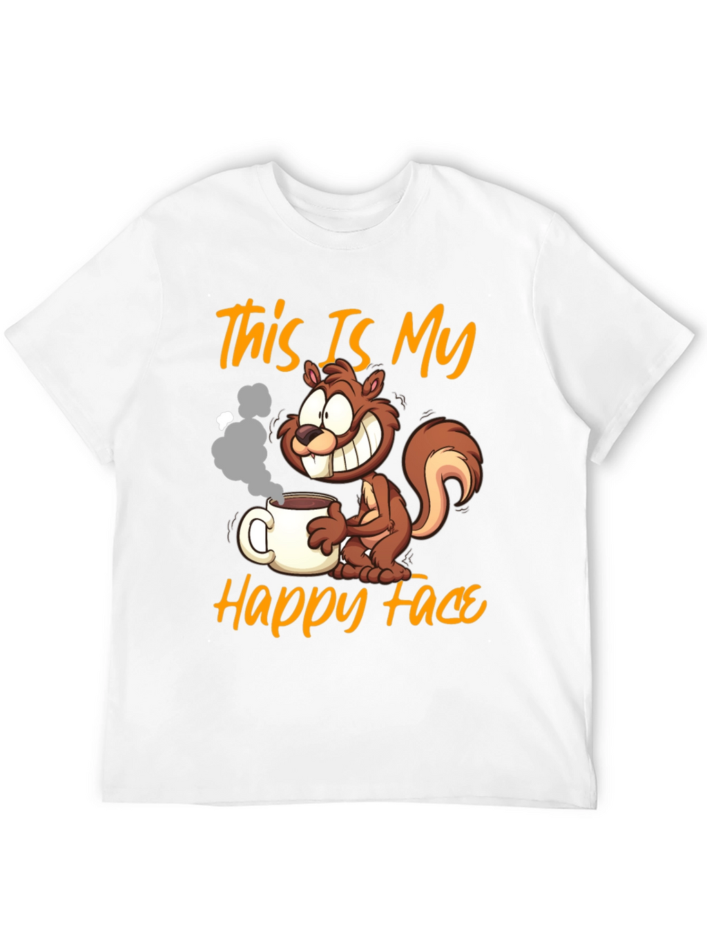 This Is My Happy Face Squirrel Coffee T-Shirt
