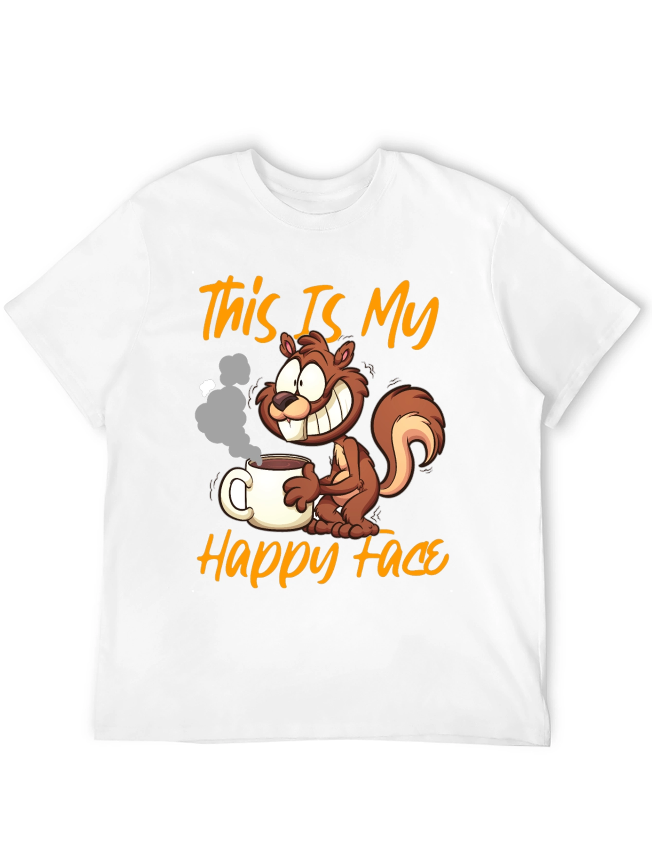This Is My Happy Face Squirrel Coffee T-Shirt