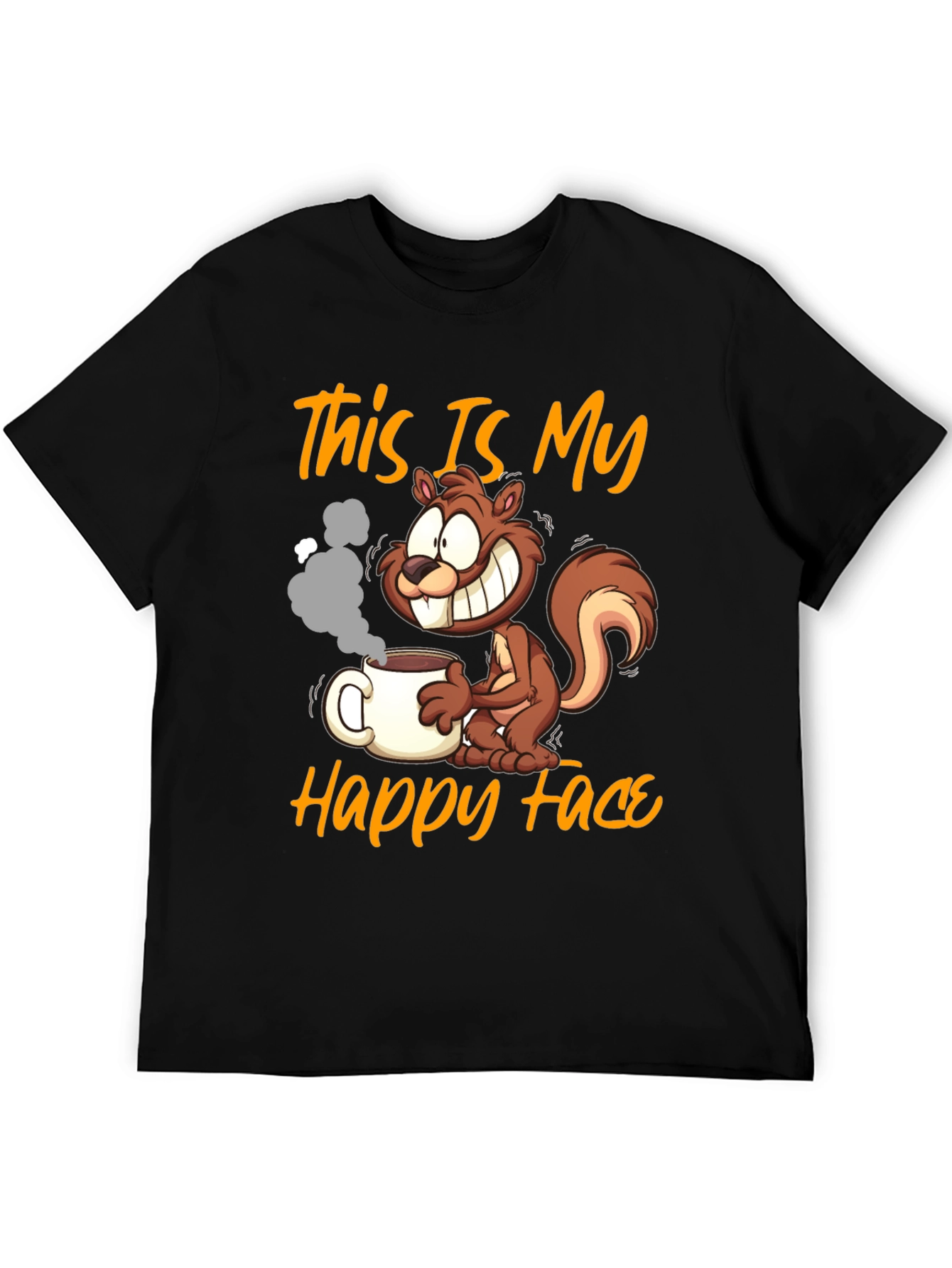This Is My Happy Face Squirrel Coffee T-Shirt