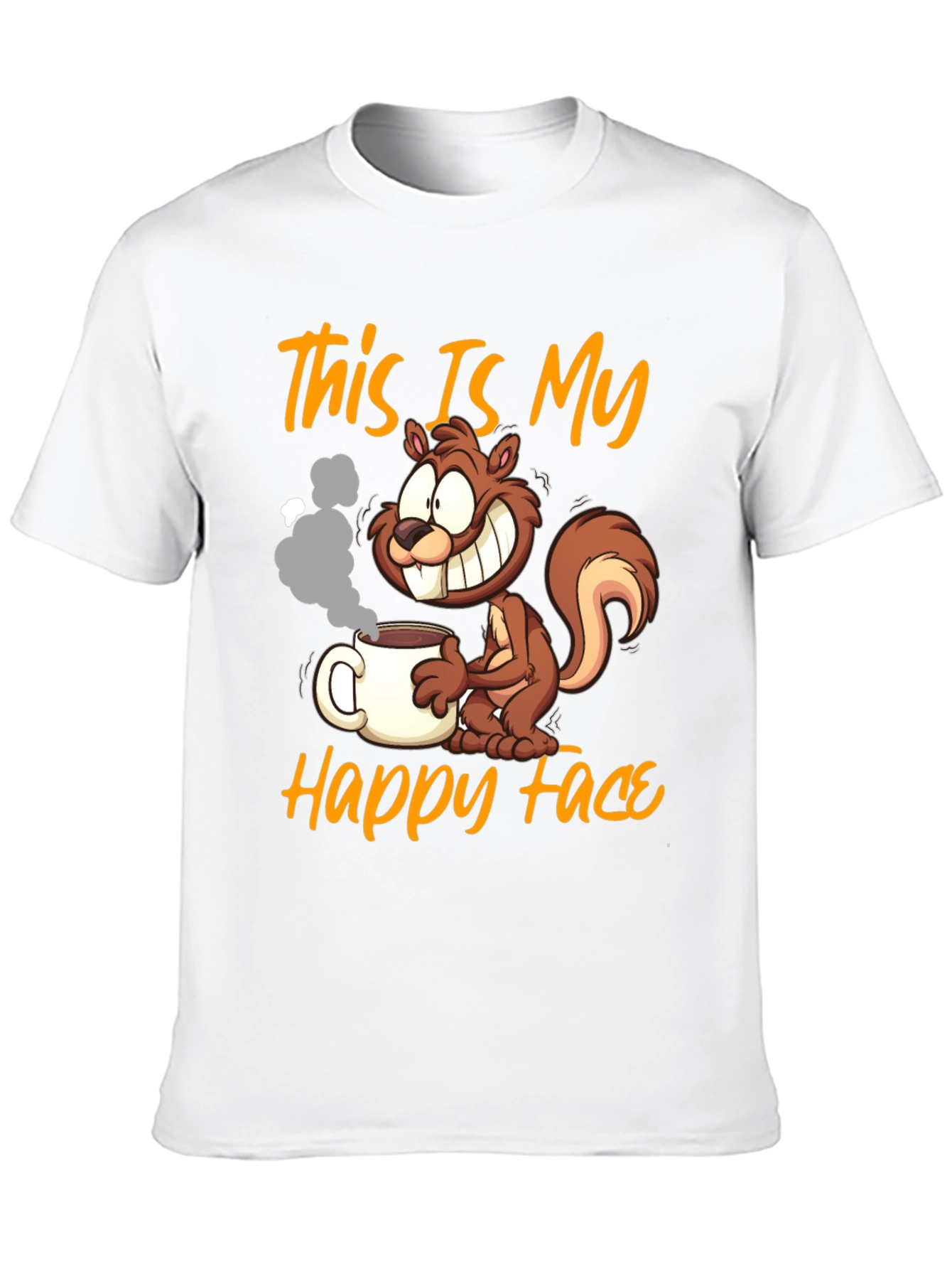This Is My Happy Face Squirrel Coffee T-Shirt