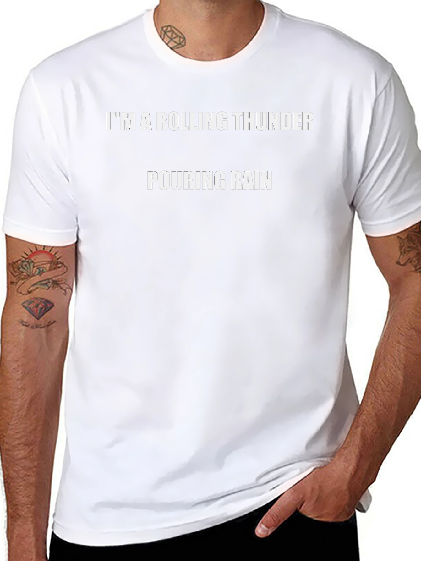 Rolling Thunder Tee - Pouring Rain Design