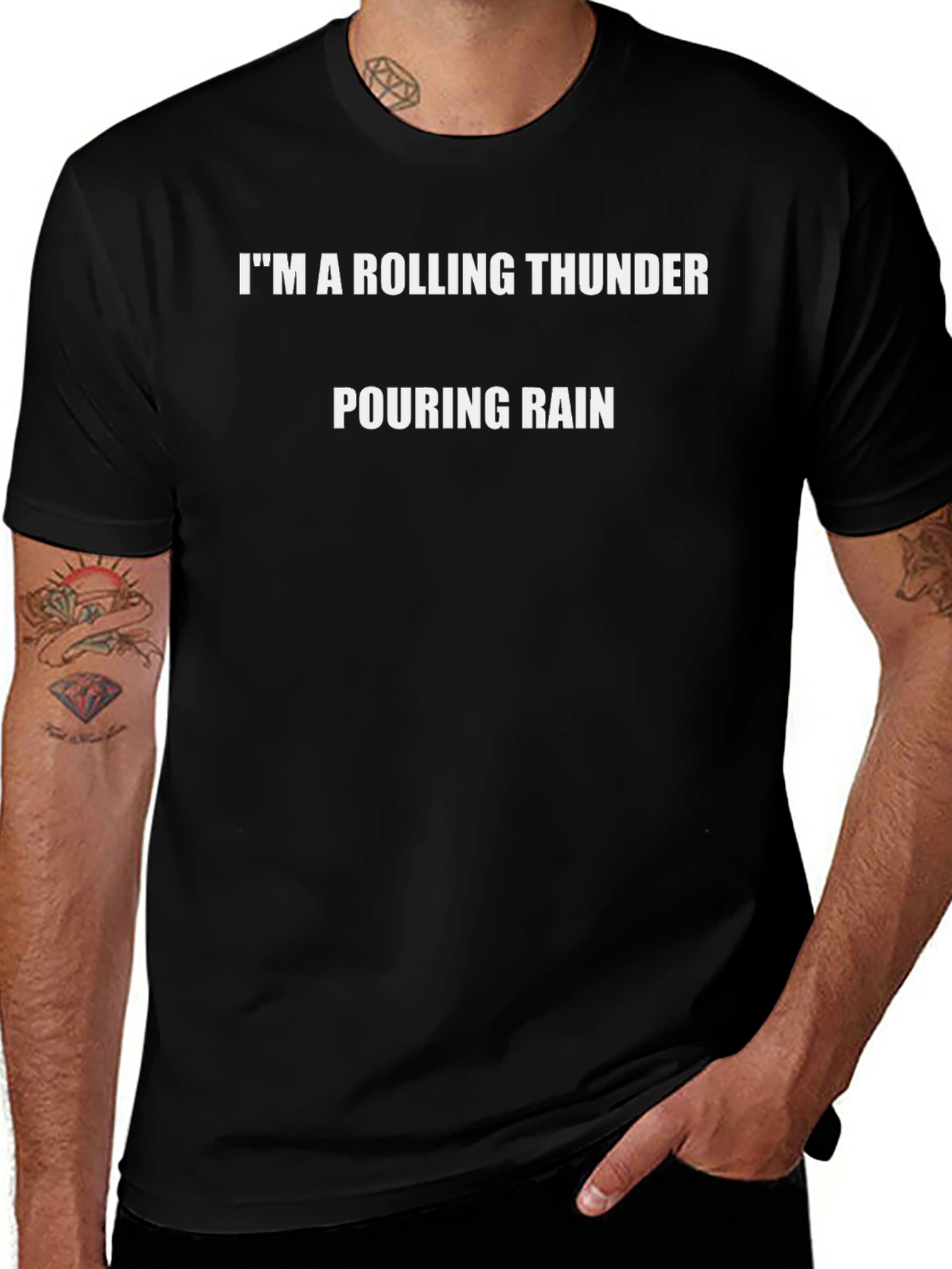 Rolling Thunder Tee - Pouring Rain Design