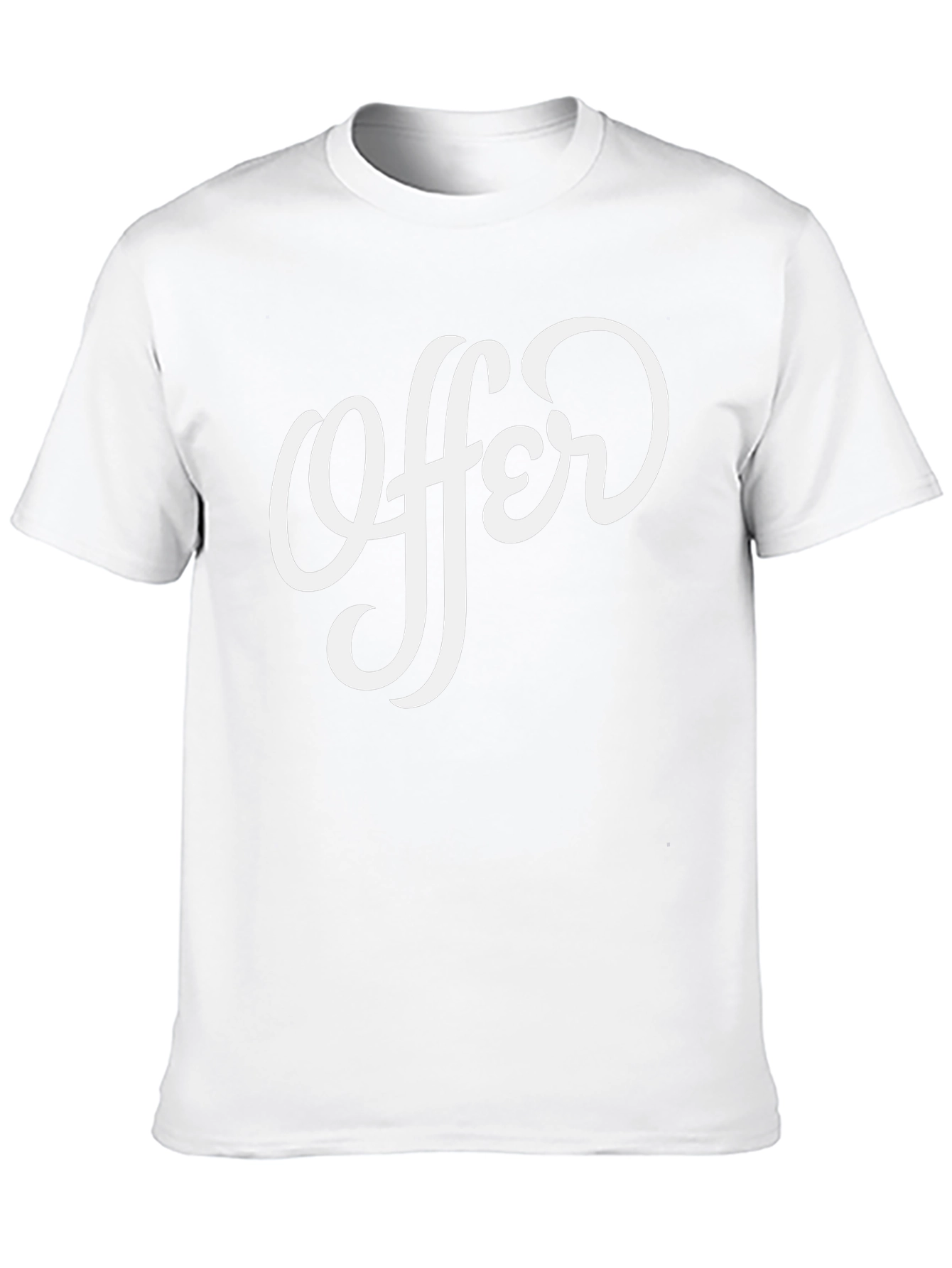 Stylish Offer Graphic Print Black T-Shirt