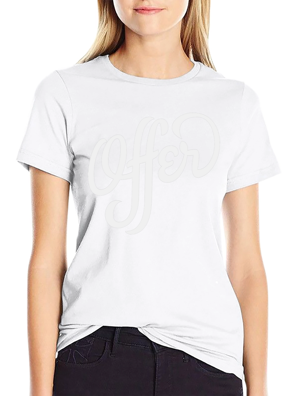 Stylish Offer Graphic Print Black T-Shirt