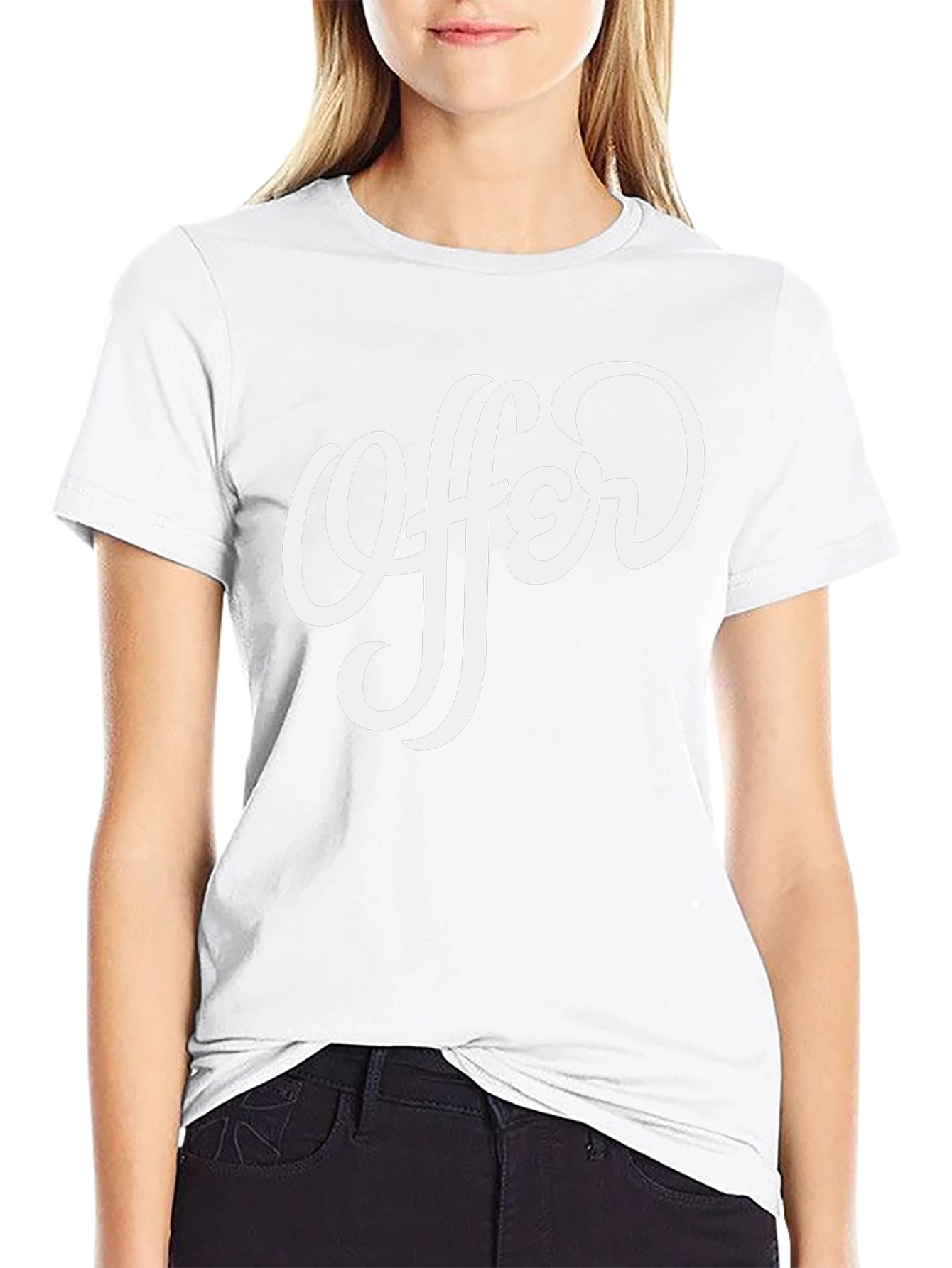 Stylish Offer Graphic Print Black T-Shirt