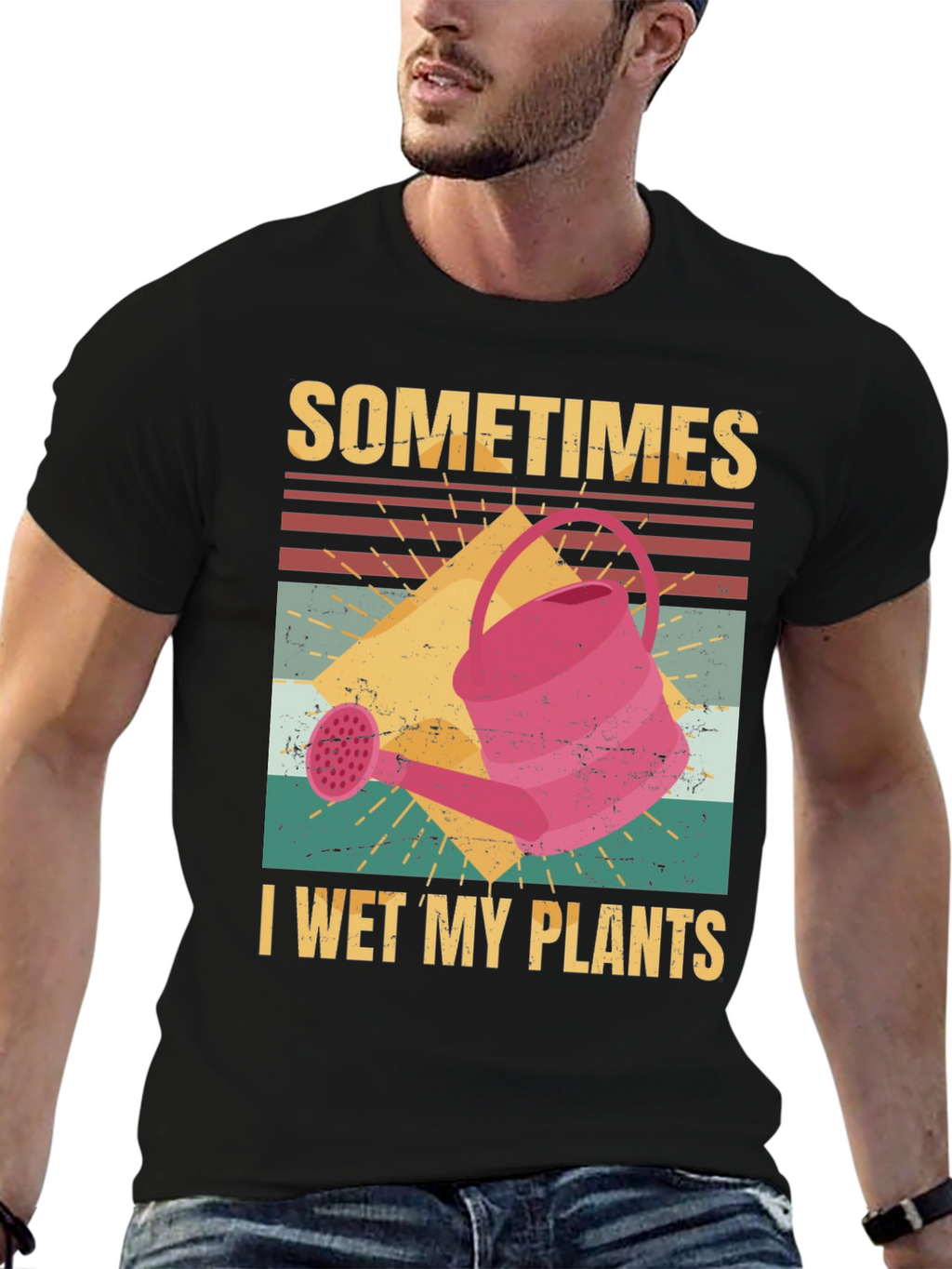 Funny Gardening T-Shirt - I Wet My Plants