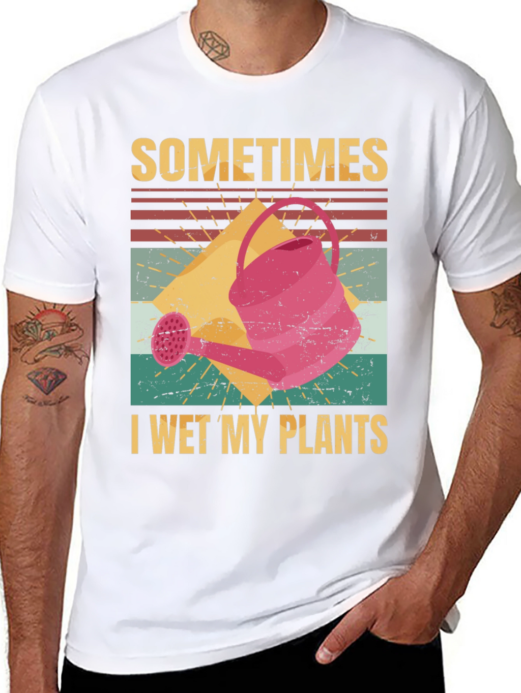 Funny Gardening T-Shirt - I Wet My Plants
