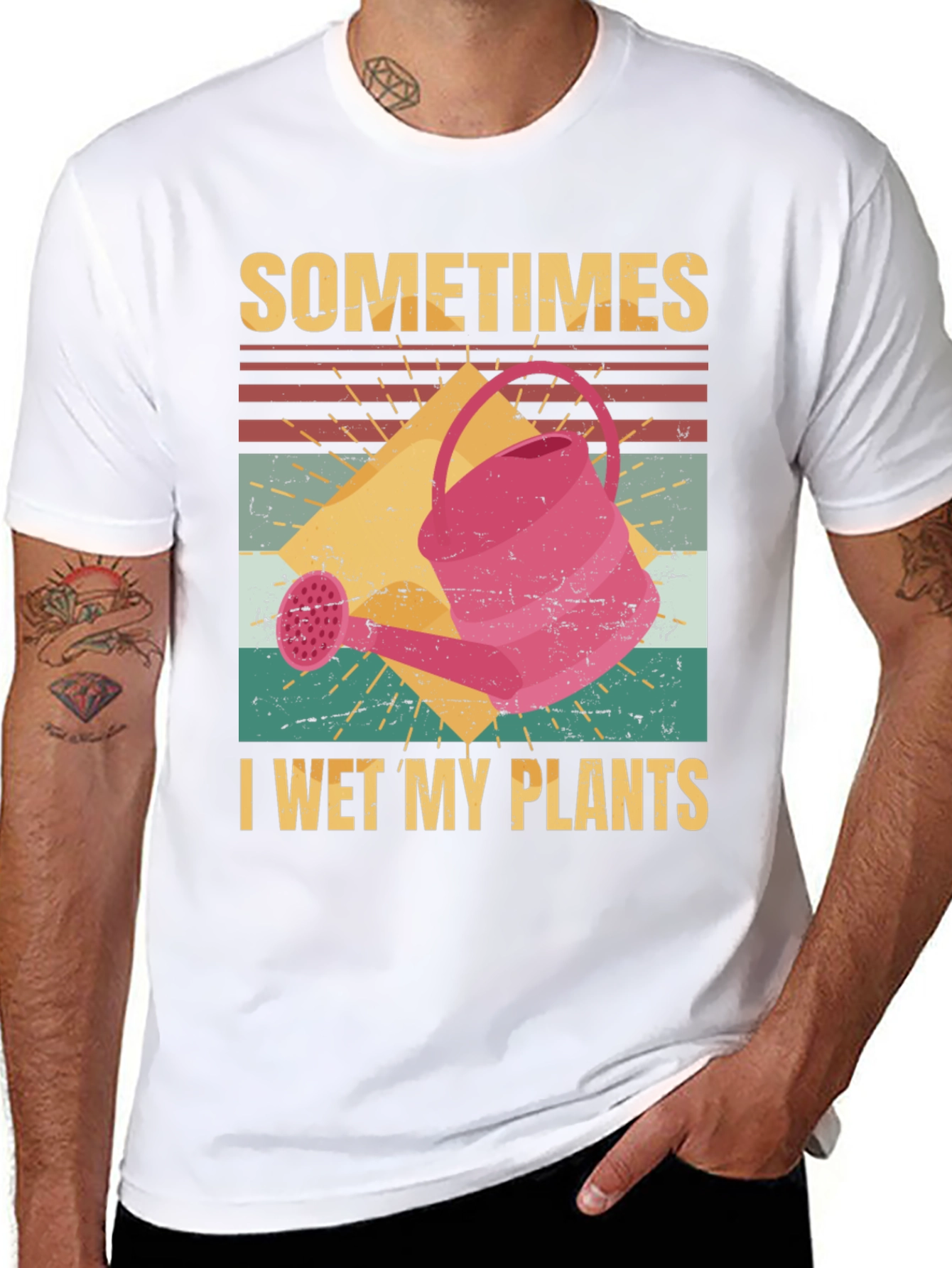 Funny Gardening T-Shirt - I Wet My Plants
