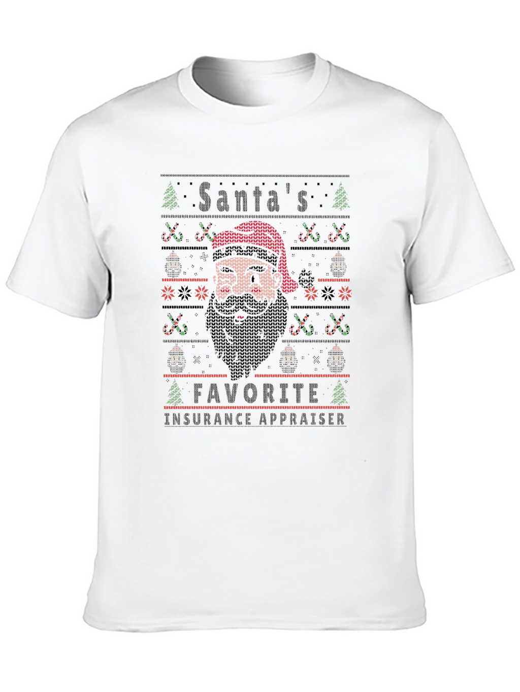 Santas Favorite Insurance Appraiser Christmas T-Shirt